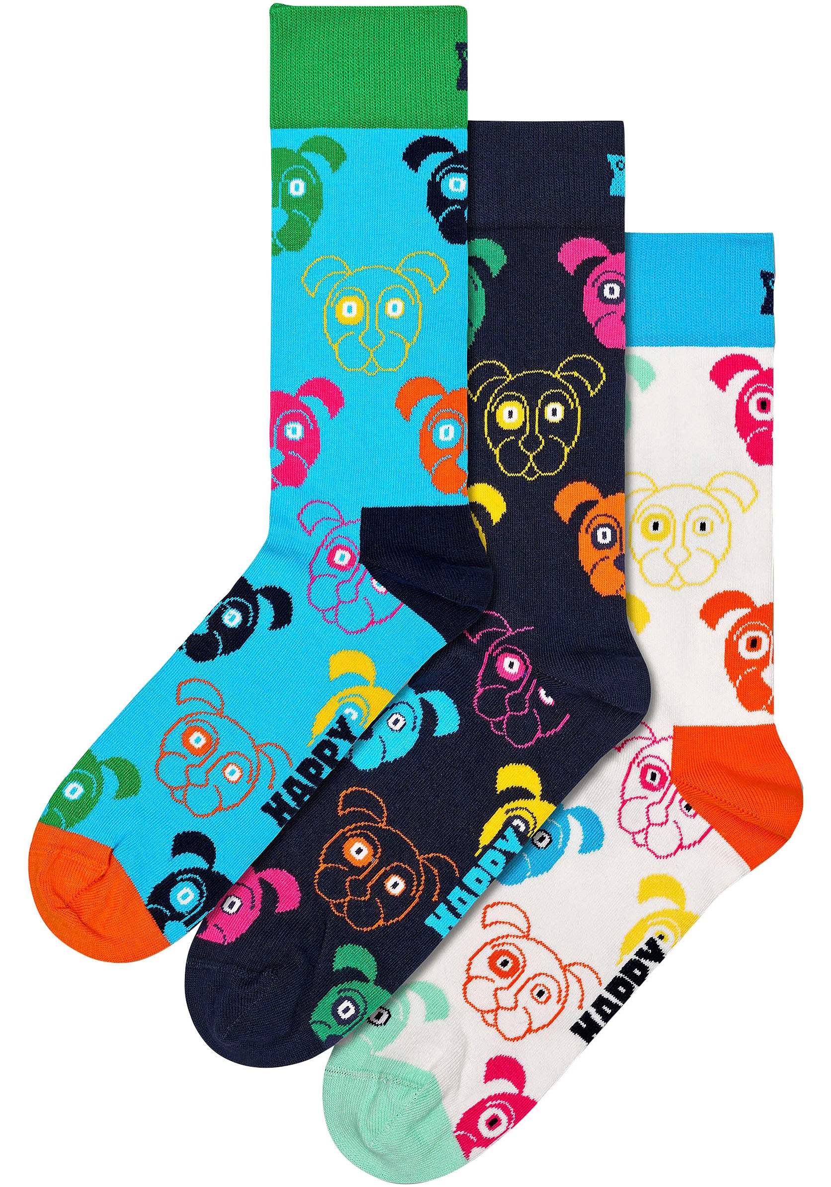 Gift Mixed Socken Dog Hunde-Motiv (Packung), Socks online | Happy bestellen Set«, »3-Pack Socks BAUR