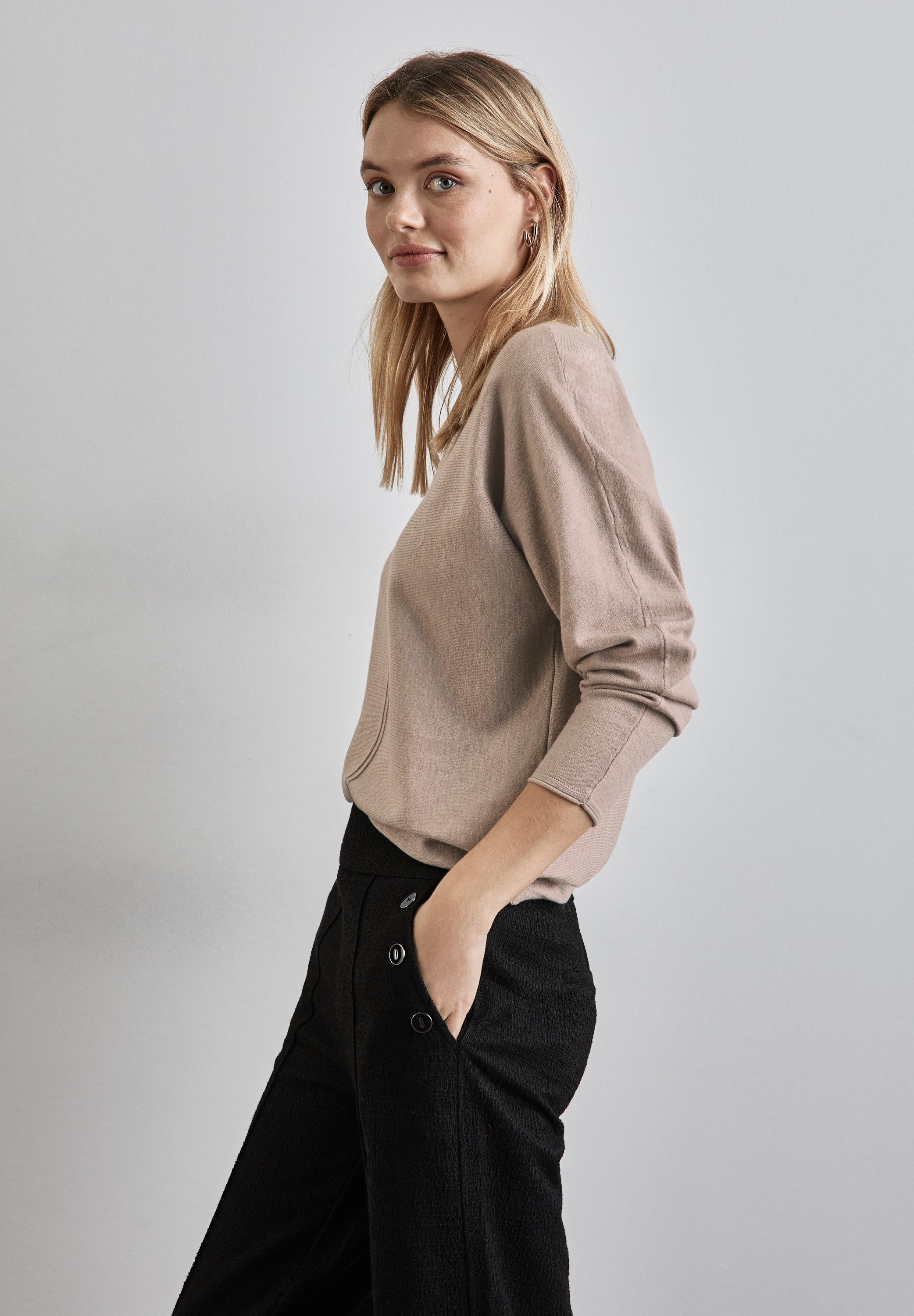 Thumbnail - STREET ONE Strickpullover, im Dolman-Stil, mit U-Boot-Ausschnitt