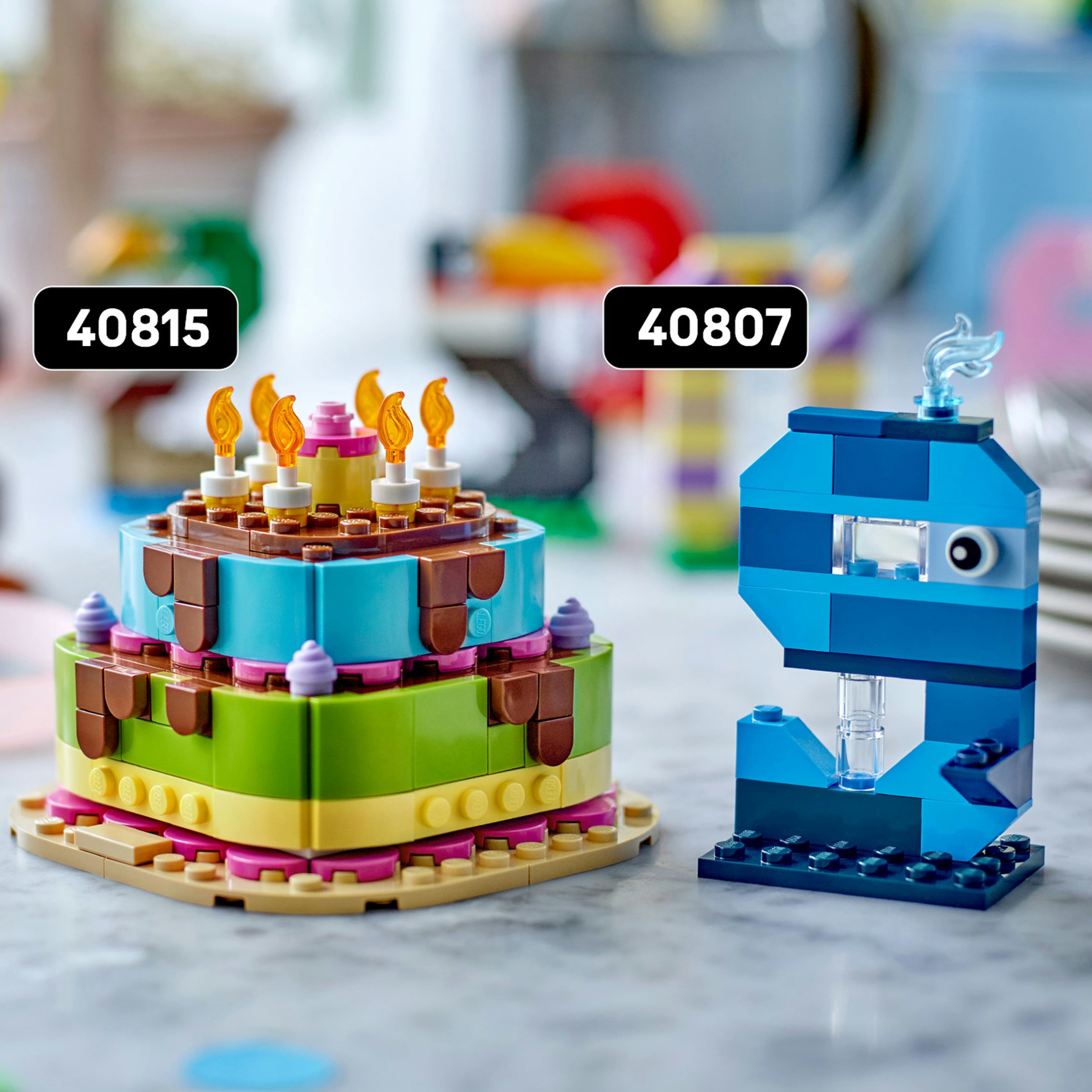 LEGO® Konstruktionsspielsteine »Geburtstagstorte (40815), LEGO Iconic« Made in Europe