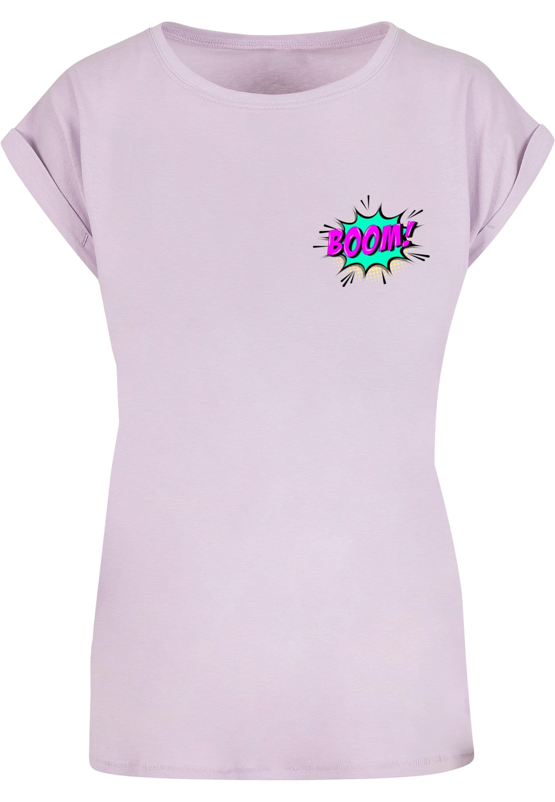 Merchcode T-Shirt "Merchcode Damen Ladies BOOM Comic Extended Shoulder Tee" günstig online kaufen