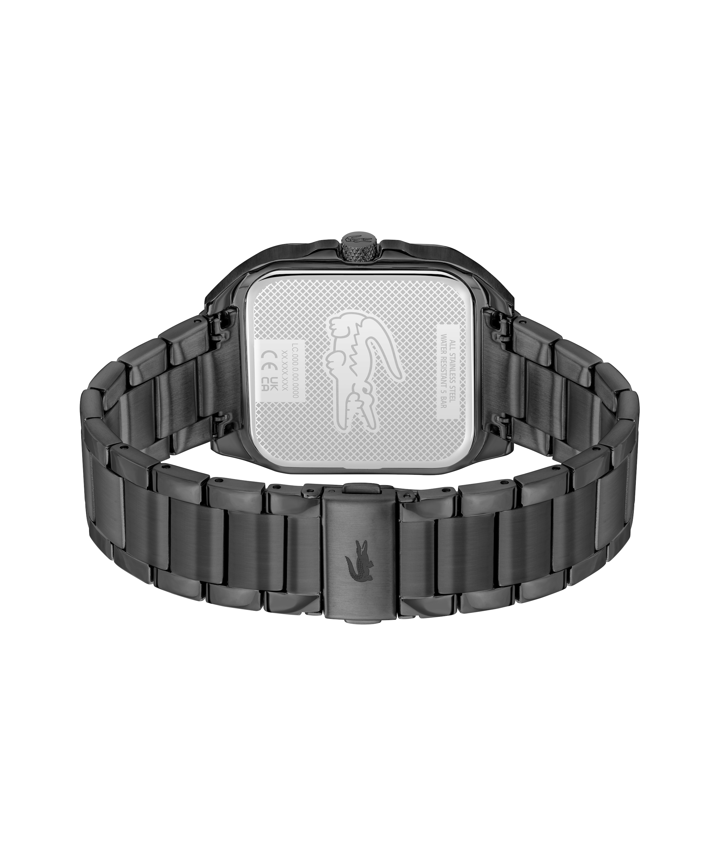 Lacoste Quarzuhr »LACOSTE.12.12 UP« Armbanduhr, Herrenuhr, Edelstahlarmband, analog