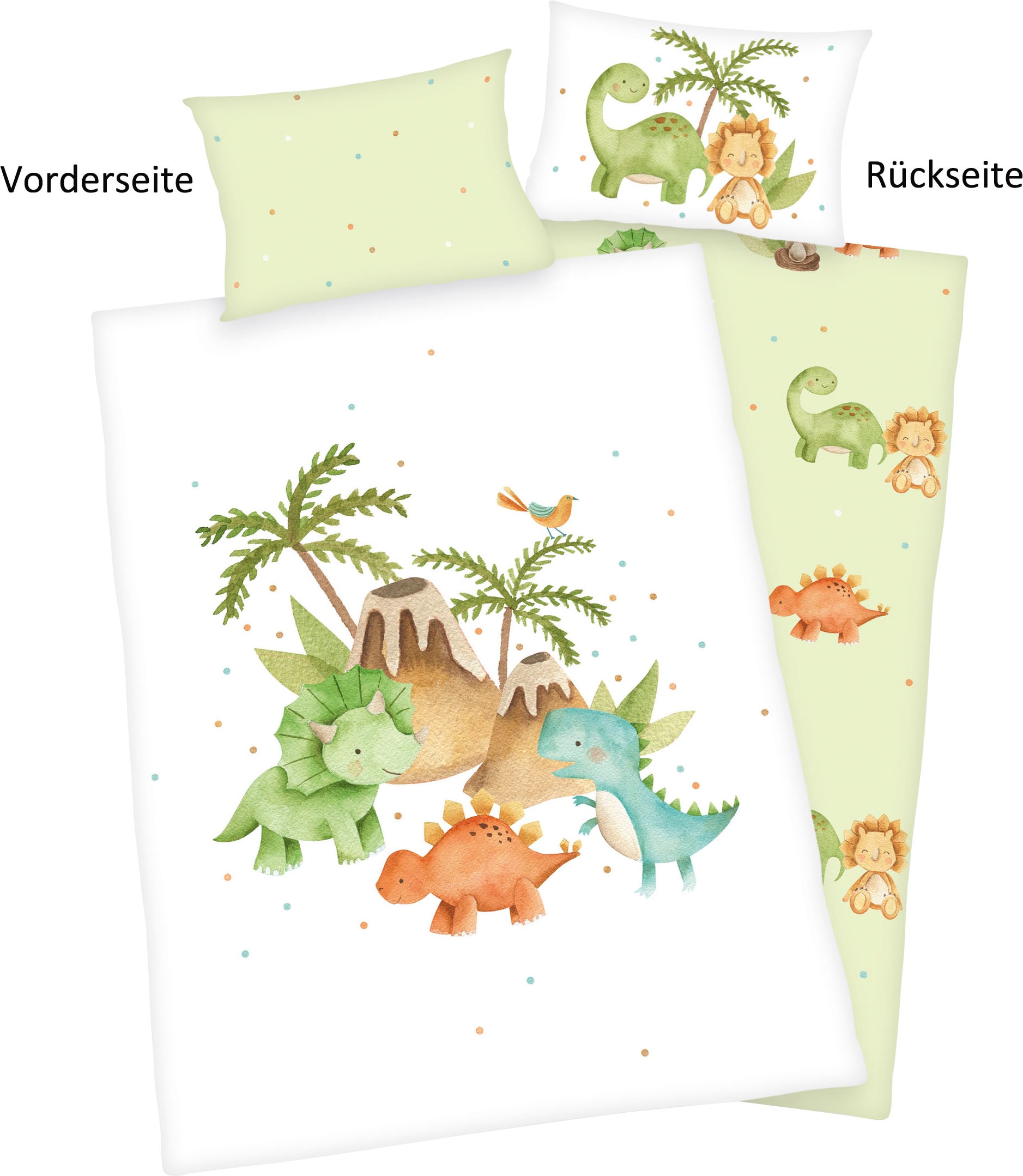 Baby Best Babybettwäsche "Dinos" 2 Stk. mit liebevollem Motiv günstig online kaufen