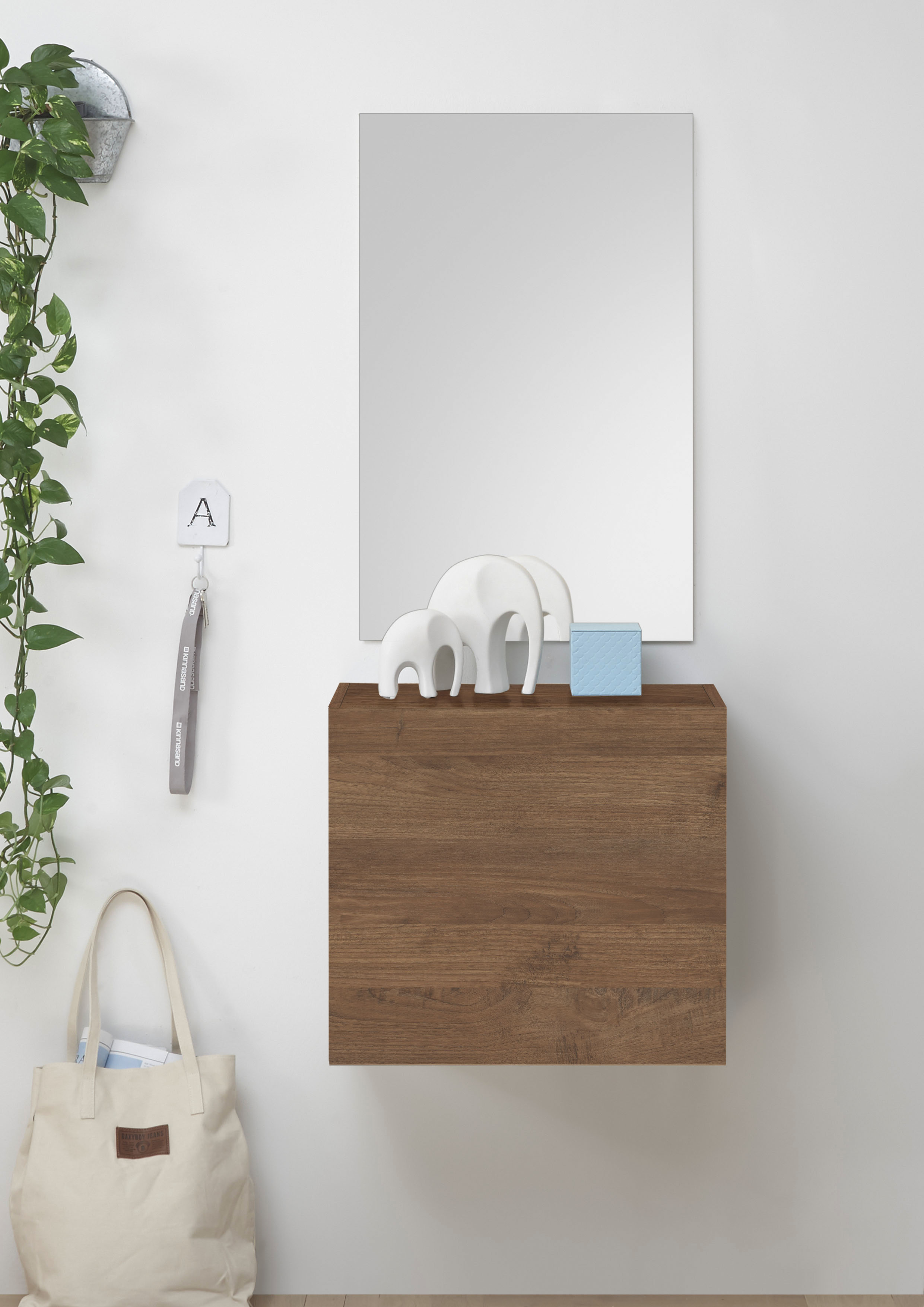 Garderobenschrank INOSIGN, B:55cm H:50cm T:30cm, braun, Flur, Schränke, "Infinity", Breite 55 cm