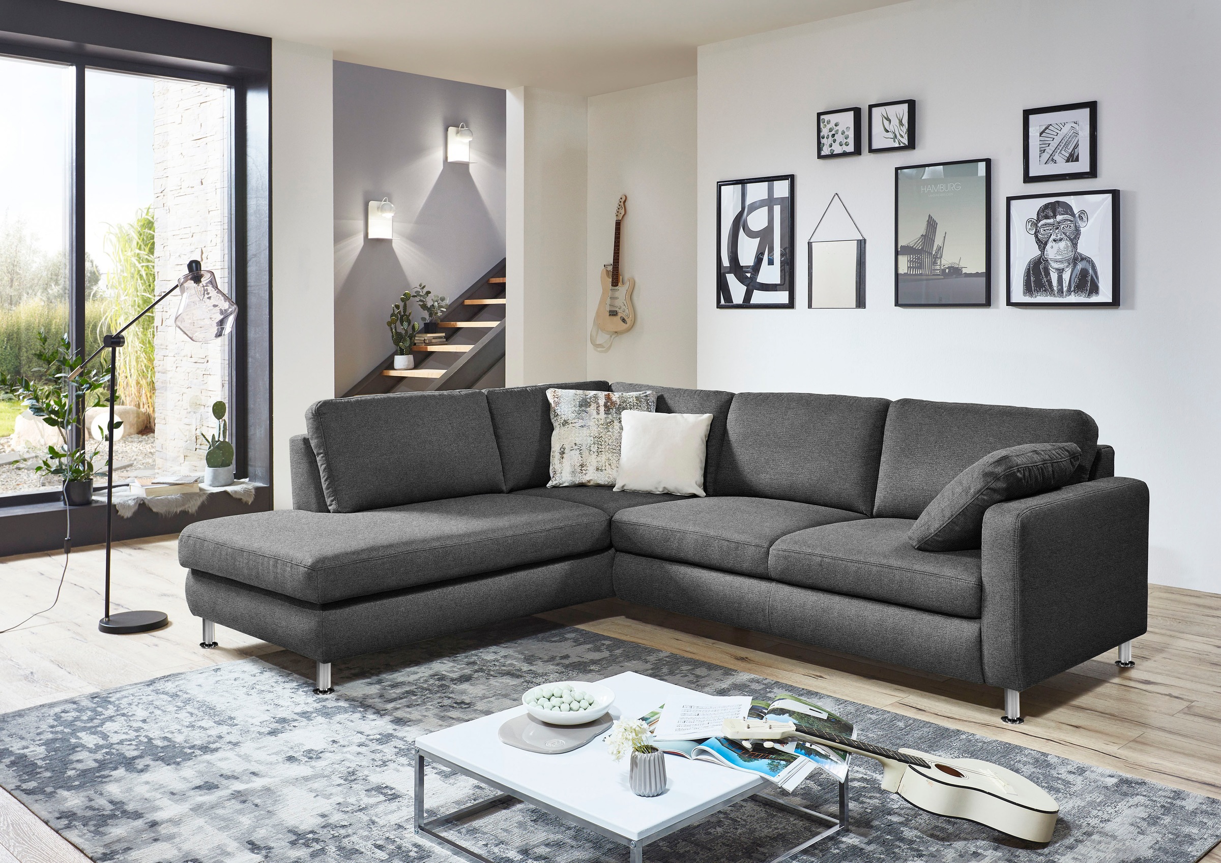 Die PlanBar Ecksofa »MP-IN19027 L-Form«, wahlweise mit Bettfunktion, mit Kaltschaum