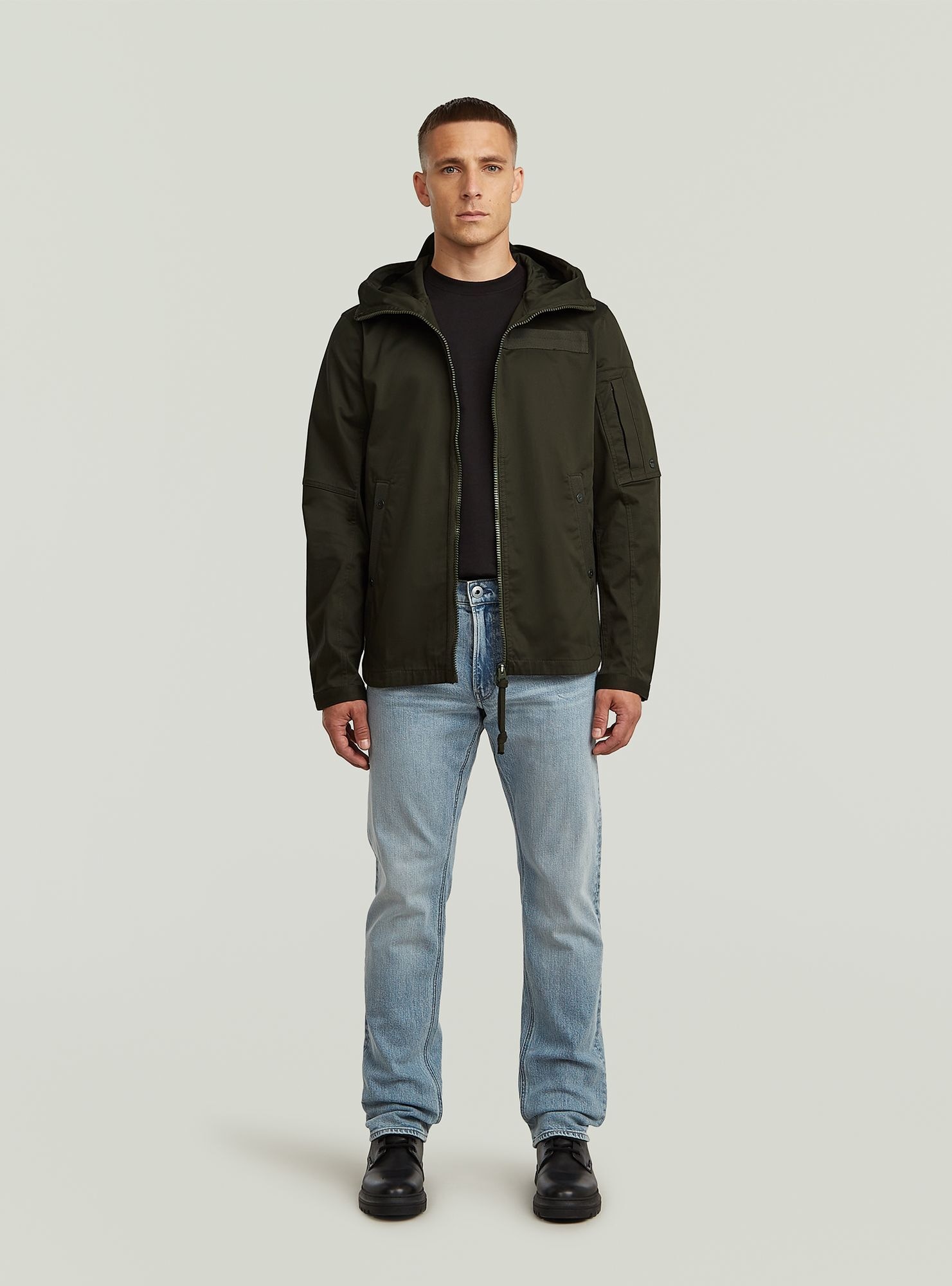 G-STAR Langarmshirt »Batt Hooded Overshirt«