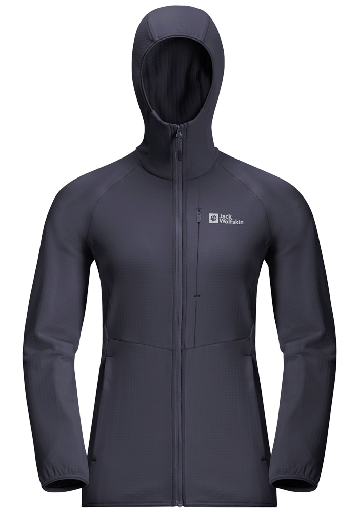 Jack Wolfskin Fleecejacke »KOLBENBERG HOODED FZ W«, mit Kapuze