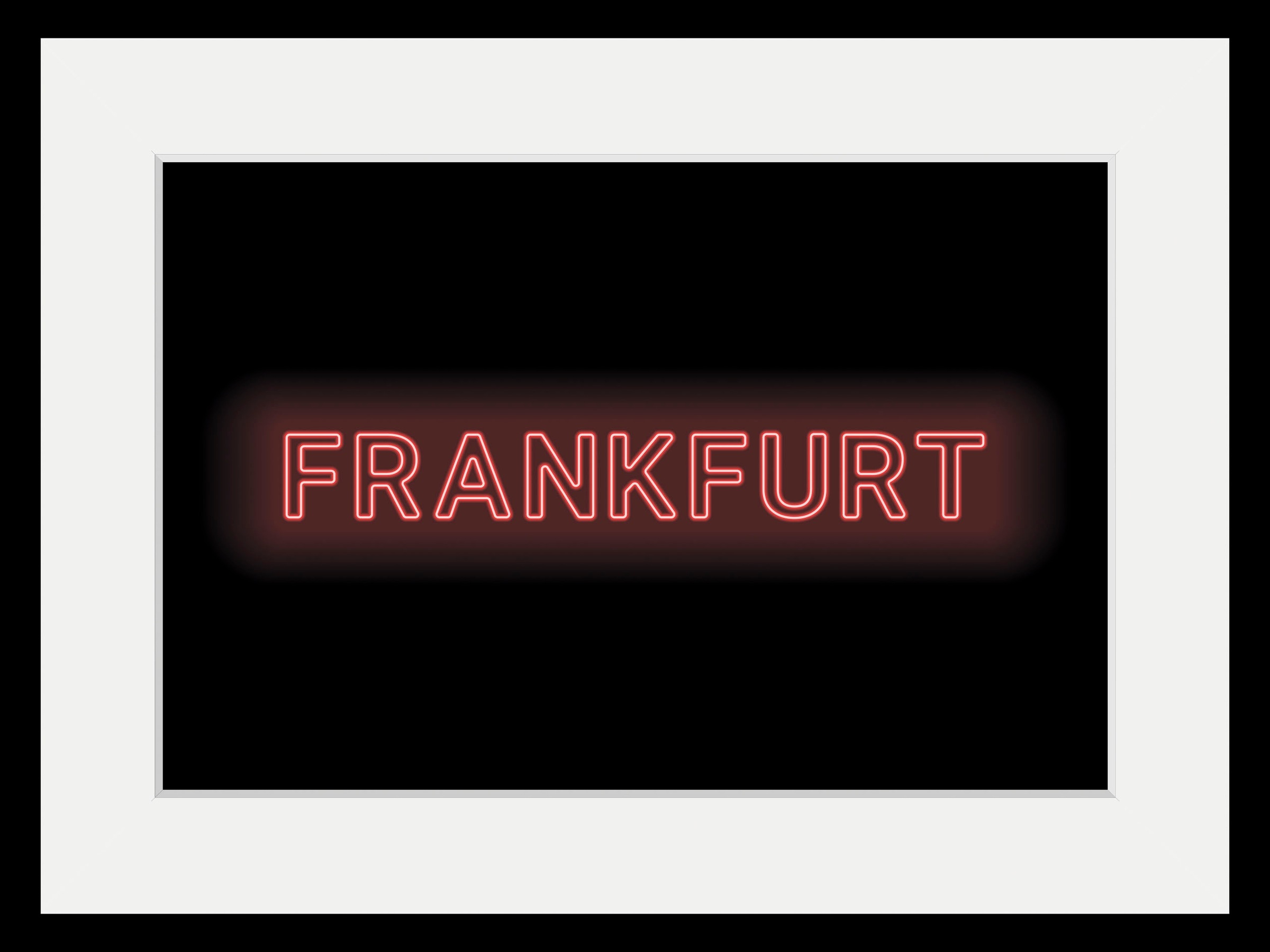 queence Bild "FRANKFURT LIGHTS", Städte-Stadt-Deutschland-Schriftzug-Frankf günstig online kaufen