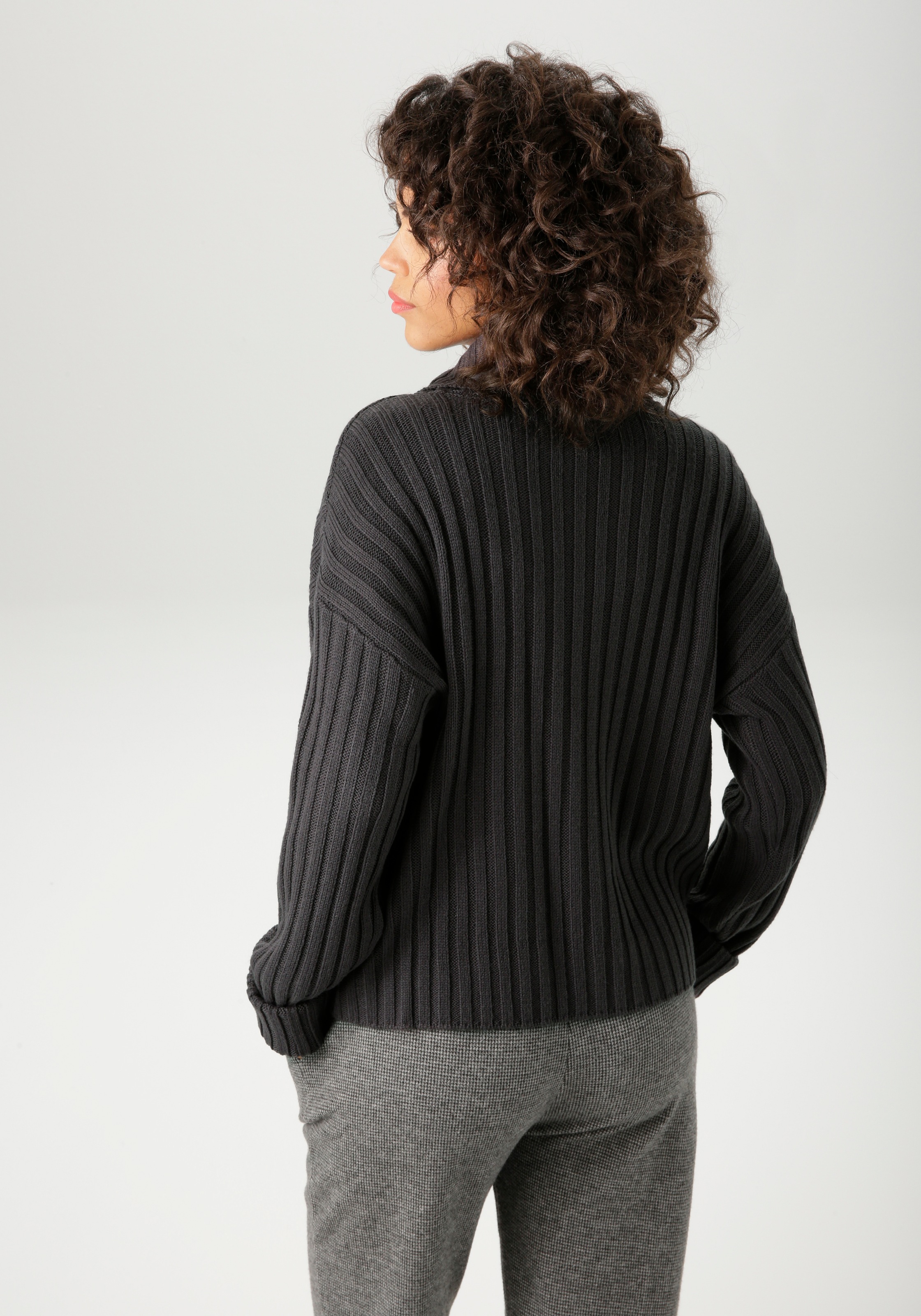 Aniston CASUAL Strickpullover in Streifen-Optik günstig online kaufen