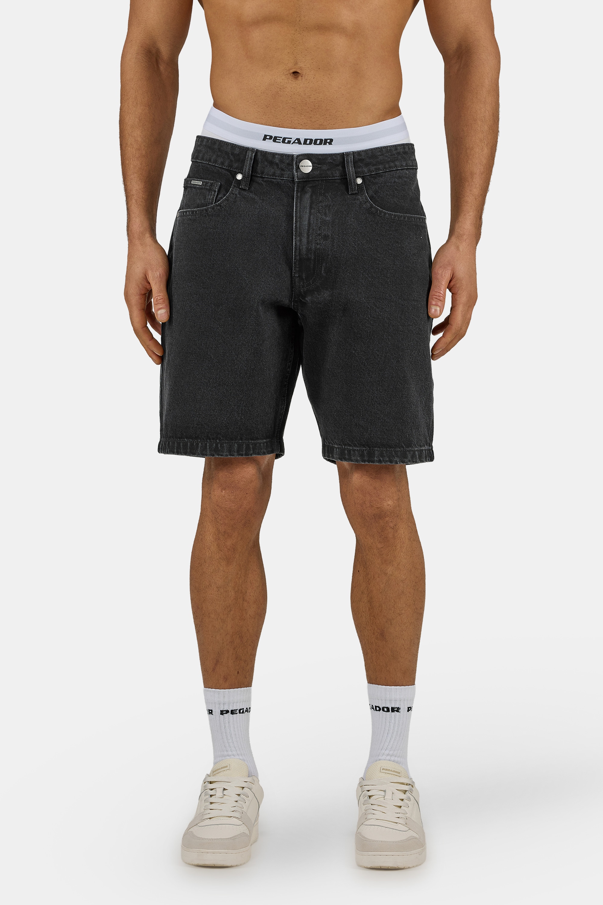 PEGADOR Jeansshorts "Bostic Jeans Shorts" Baumwolle, regular fit