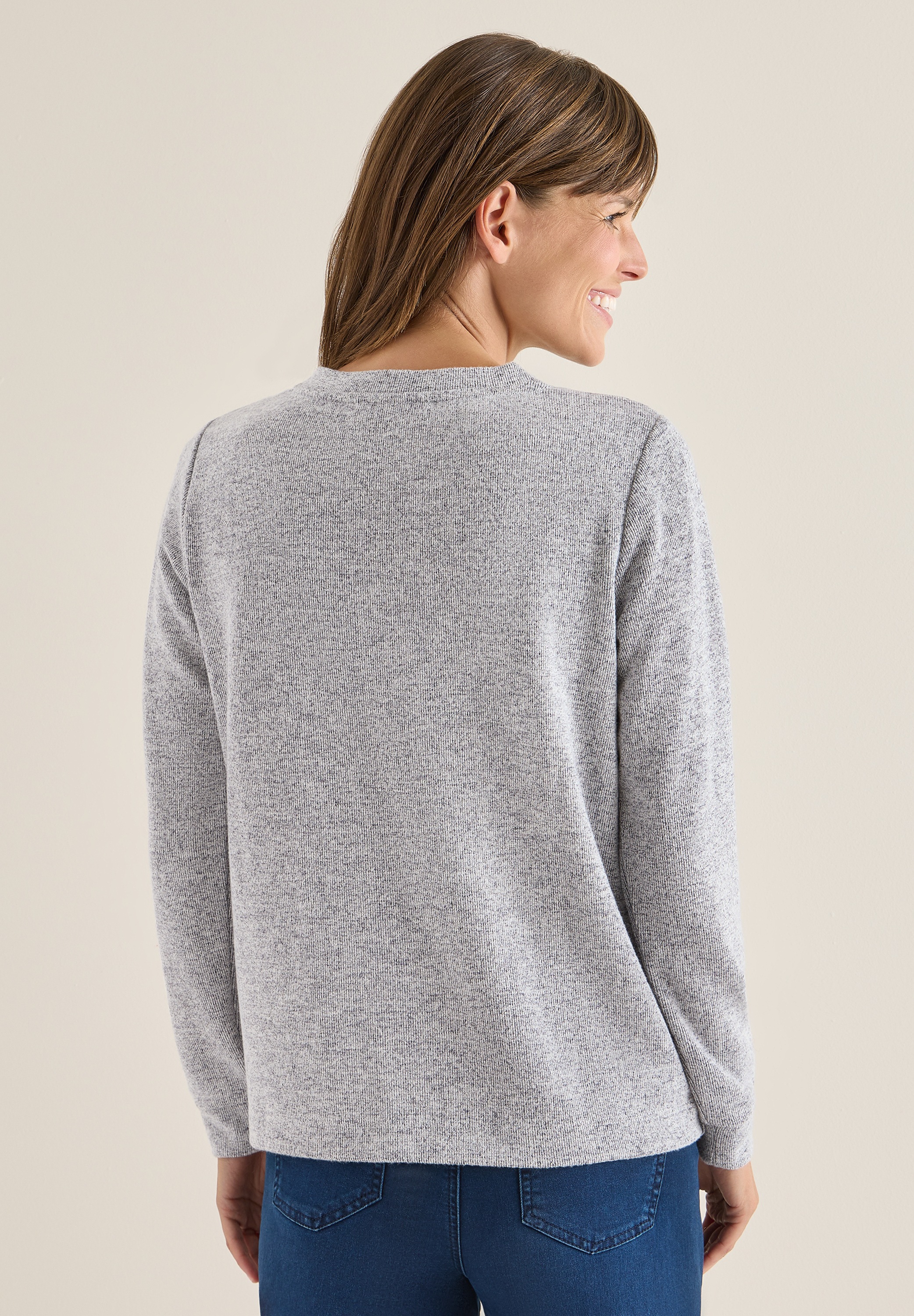 Cecil Langarmshirt, aus strecthigem Viskosematerial