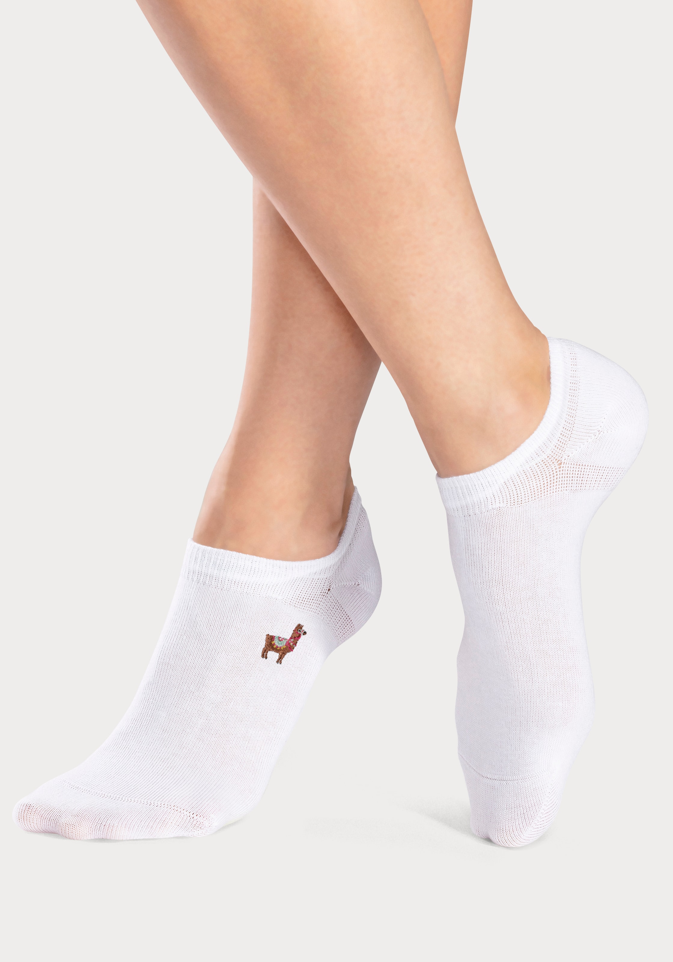 H.I.S Sneakersocken, (Set, 5 Paar), mit Motivstickerei