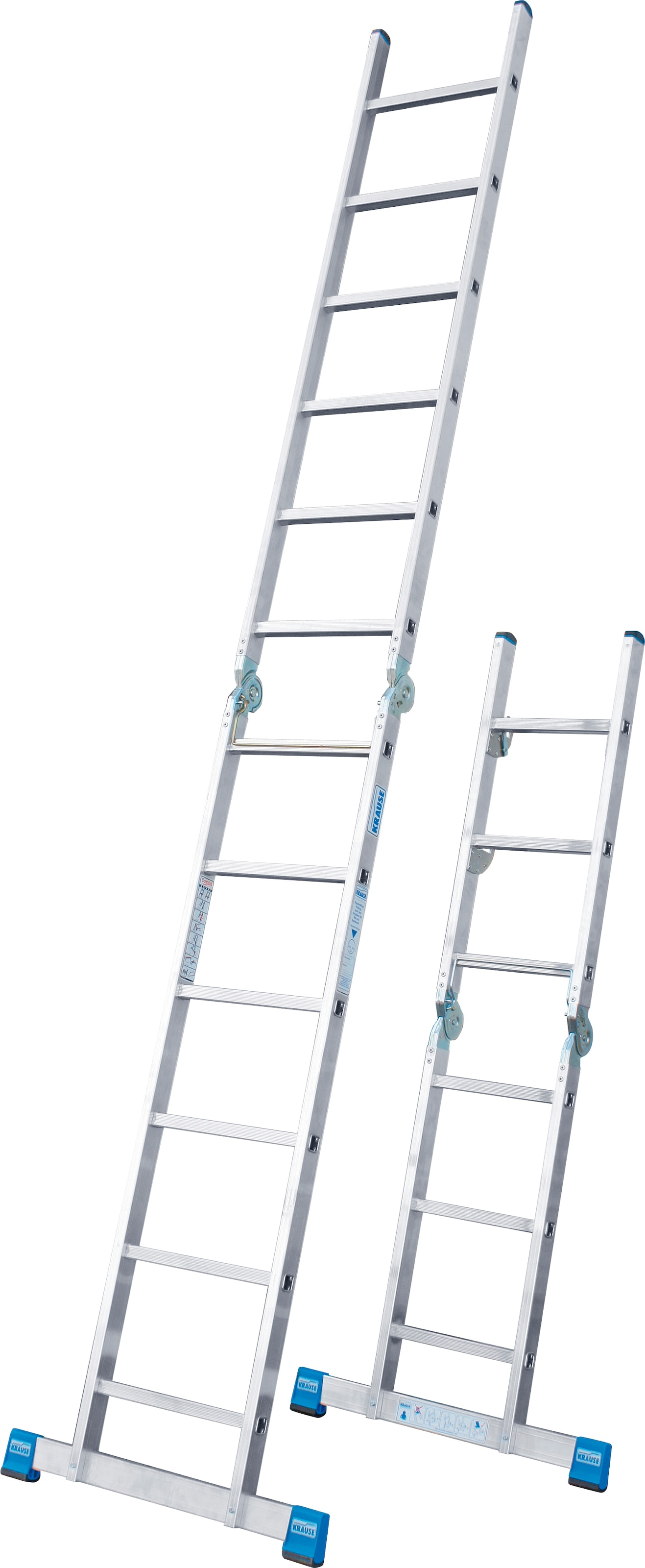 KRAUSE Gelenkleiter »Stabilo«, Combileiter mit 2x3 und 2x6 Sprossen