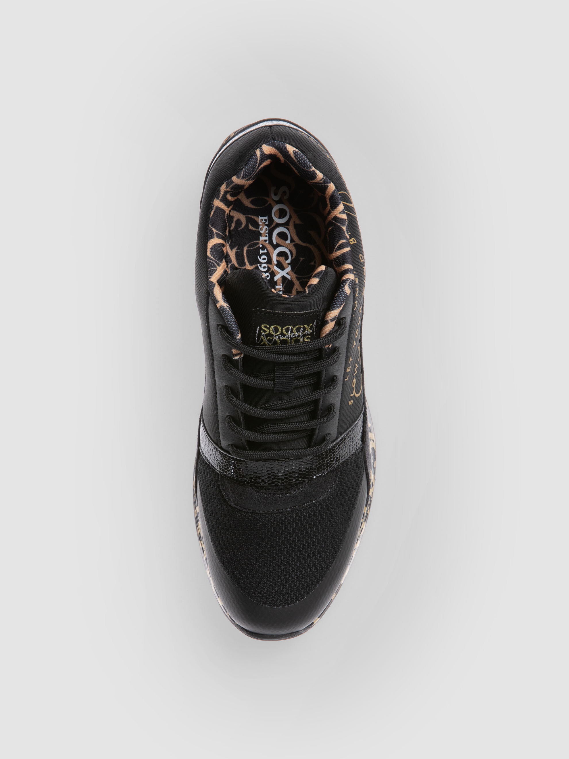 SOCCX Sneaker  mit Glitter-Elementen