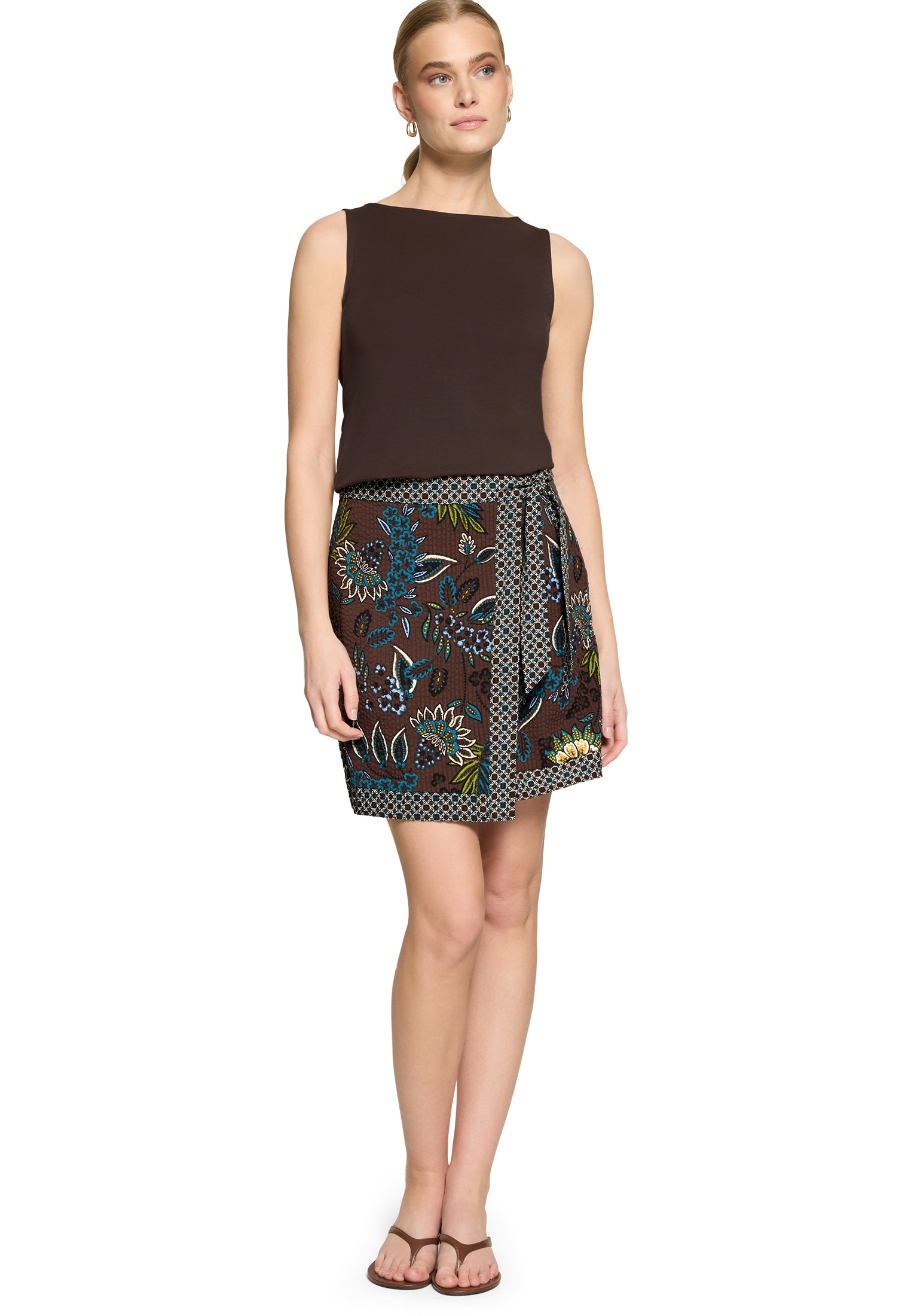 Zero Minirock »Damen mit Print.« Wickel-Design