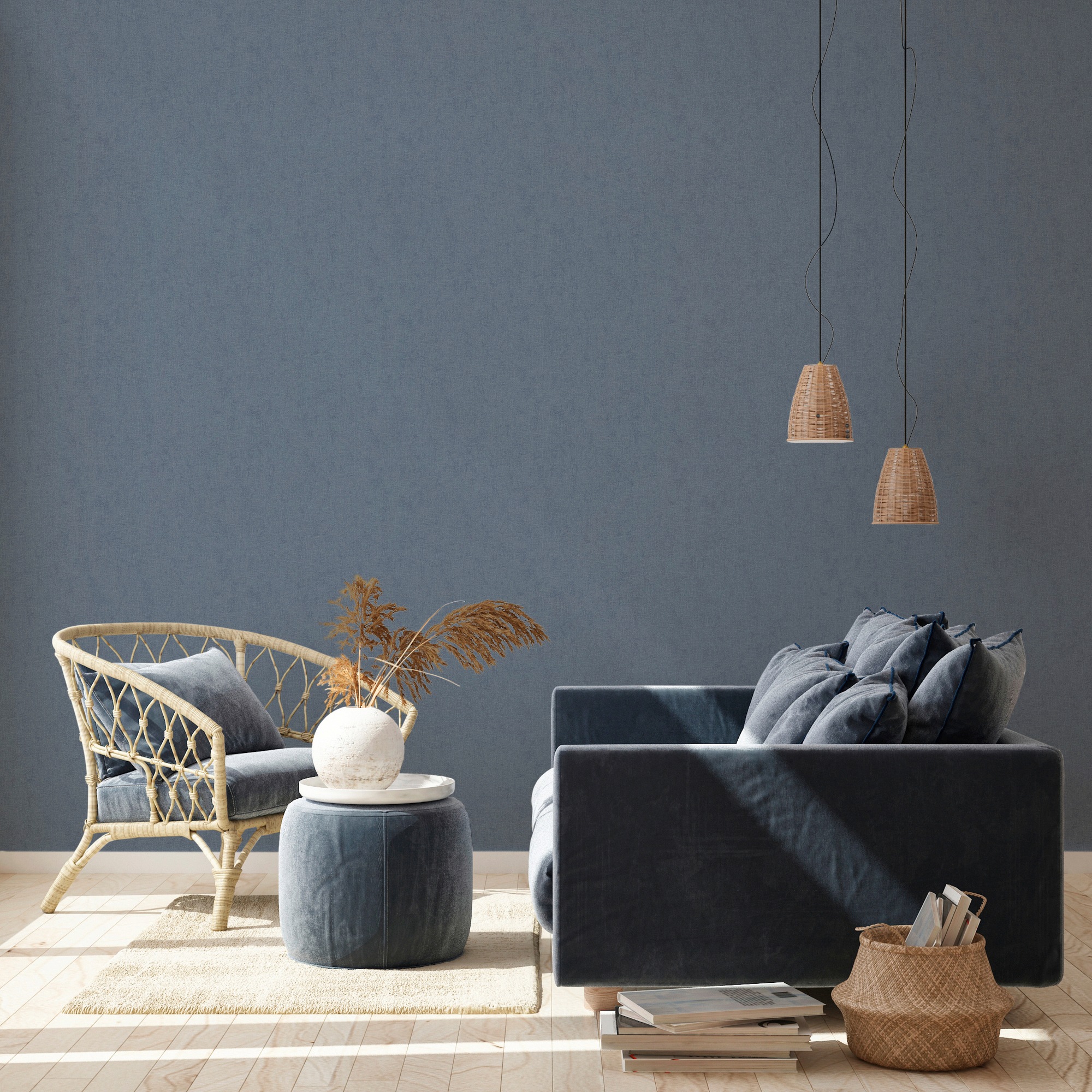 living walls Vliestapete »New Walls Cosy & Relax Uni«, uni-einfarbig-unifarben, Uni Tapete einfarbig Tapeten Wohnzimmer Schlafzimmer Küche modern Büro