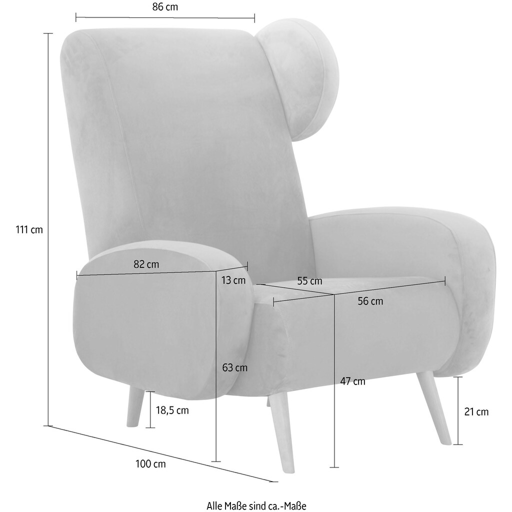 Home affaire Sessel »Gox«, in außergewöhnlicher stylischer Optik