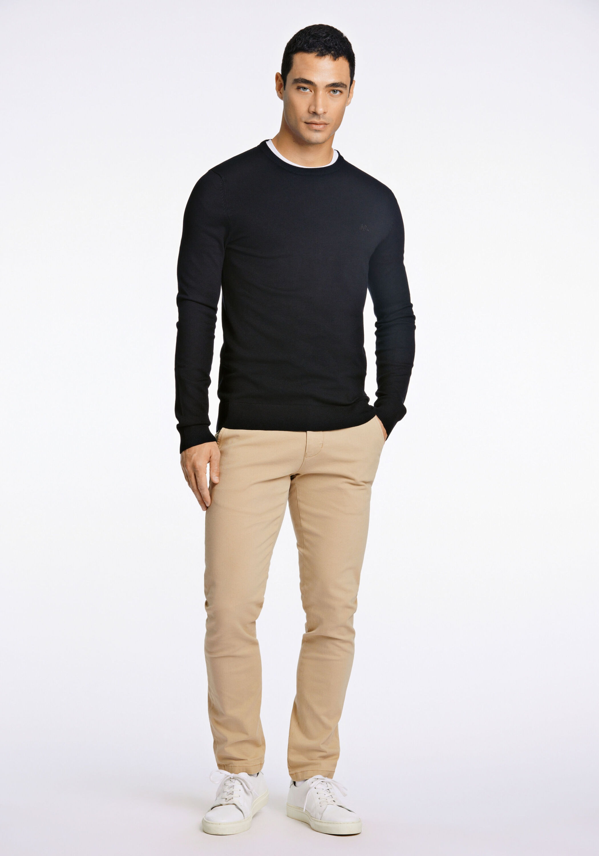 Lindbergh Slim Fit Knit Sweater Black XL 3