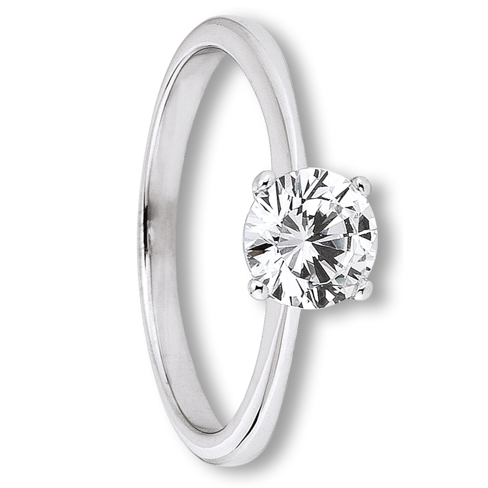 ONE ELEMENT Goldring »Zirkonia Ring aus 333 Weißgold«, Damen Gold Schmuck