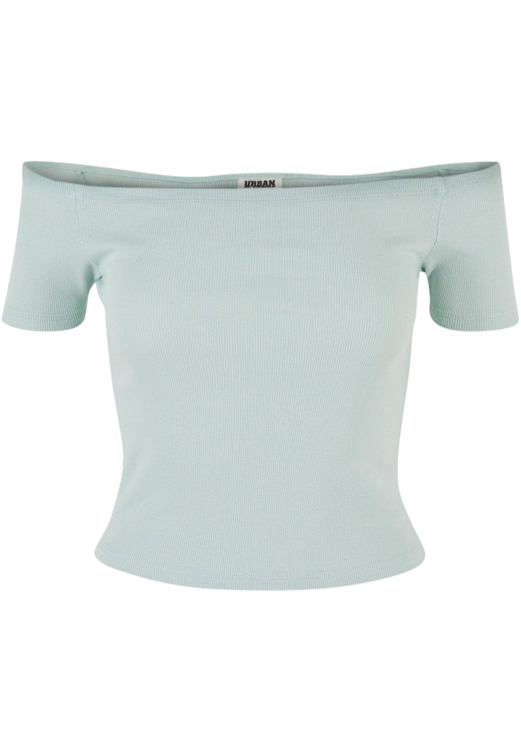URBAN CLASSICS T-Shirt "Urban Classics Damen Ladies Organic Off Shoulder Ri günstig online kaufen