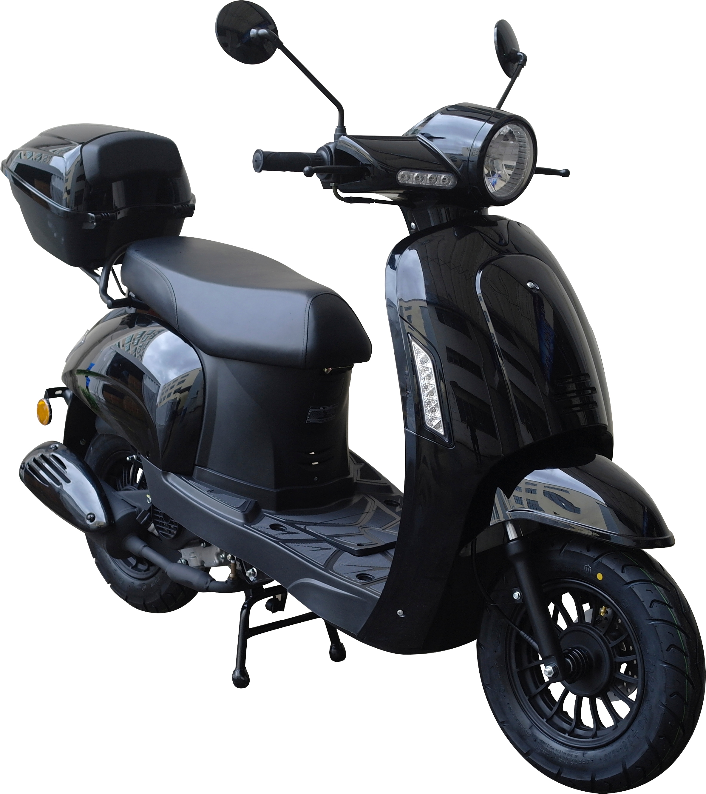 GT UNION Motorroller »Massimo«, 50 cm³, Topcase inkl. km/h, 25 2 Topcase), BAUR mit 5, (Set, Euro | tlg