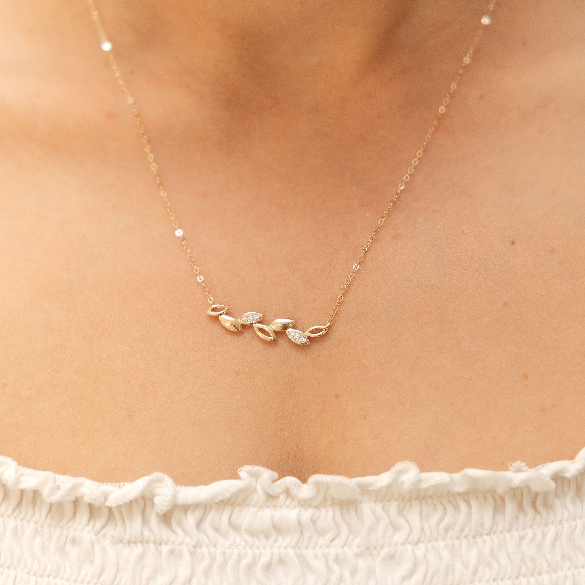 Fascination by Ellen K. Collierkettchen »375 Gold mit 6x Zirkonia weiß«