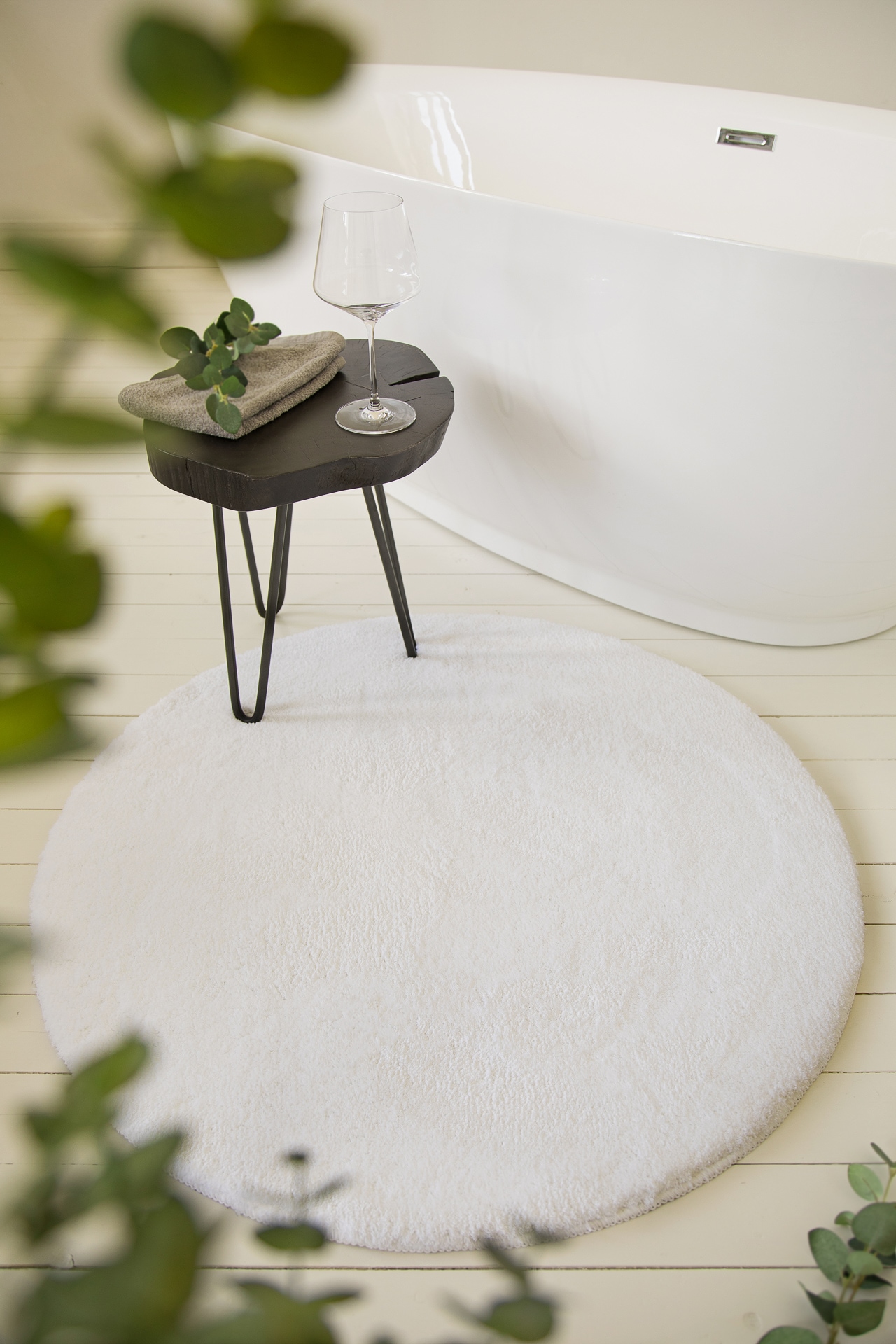 Wecon home Basics Badematte »Joris«, rutschhemmend beschichtet, strapazierfähig, waschbar, viele Größen, Badezimmerteppich, uni