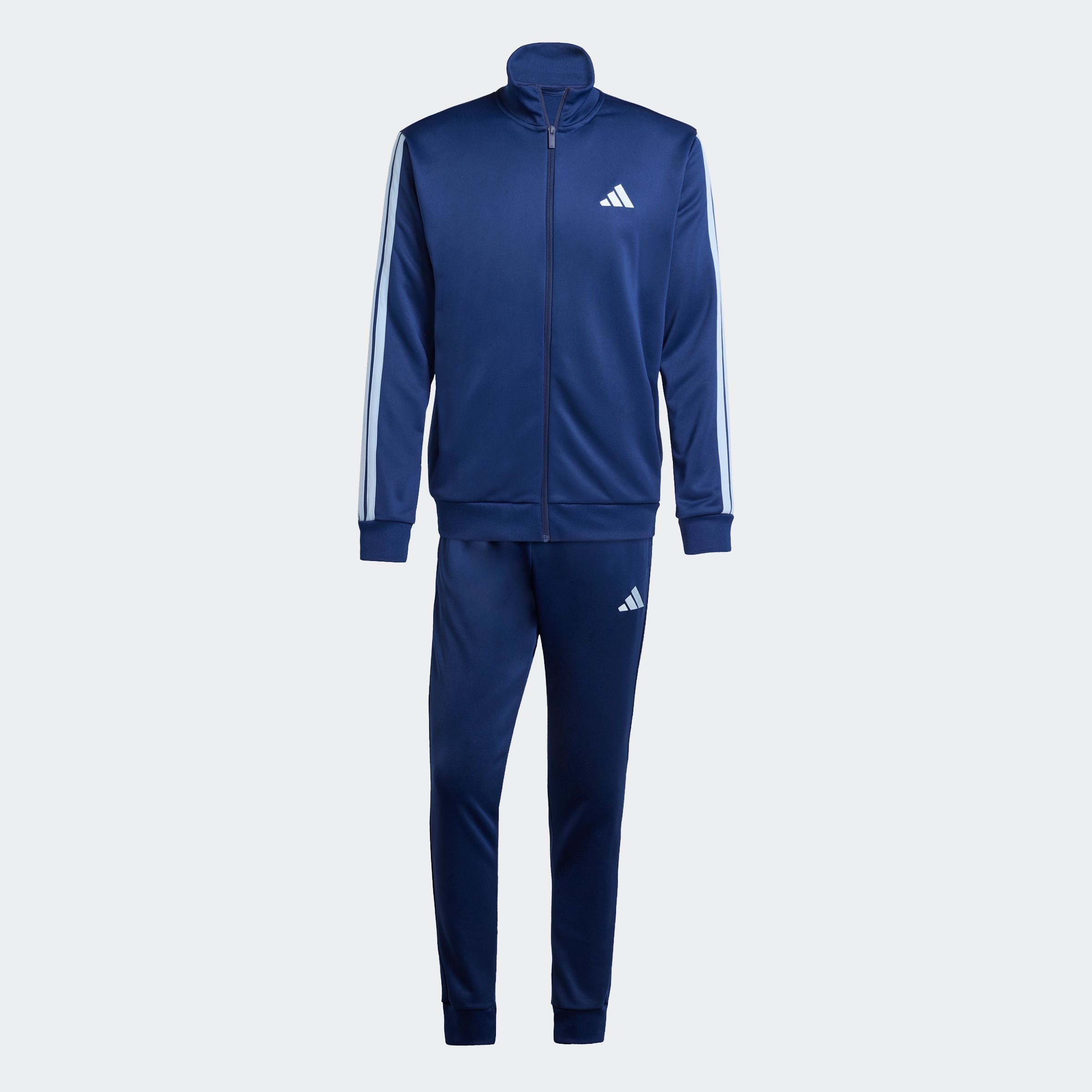 adidas Sportswear Trainingsanzug »M 3S FT TT TS«, (2 tlg.), drei Streifen Tracksuit aus weichem French-Terry-Material