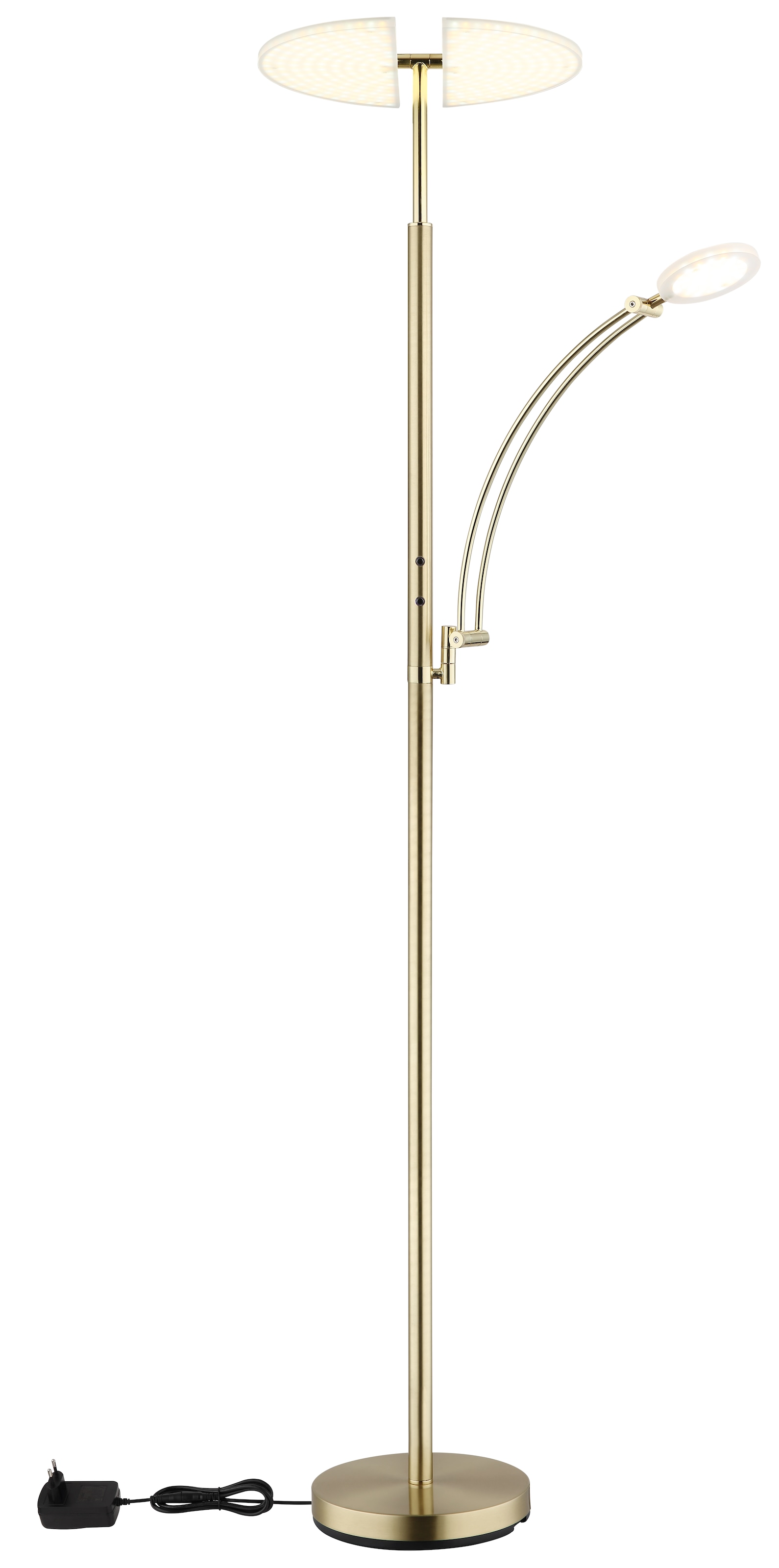GLOBO LIGHTING Stehlampe »TIRANA« LED-Modul 1 Stk. Deckenfluter Metall, Acryl satiniert, dimmbar, LED 40W