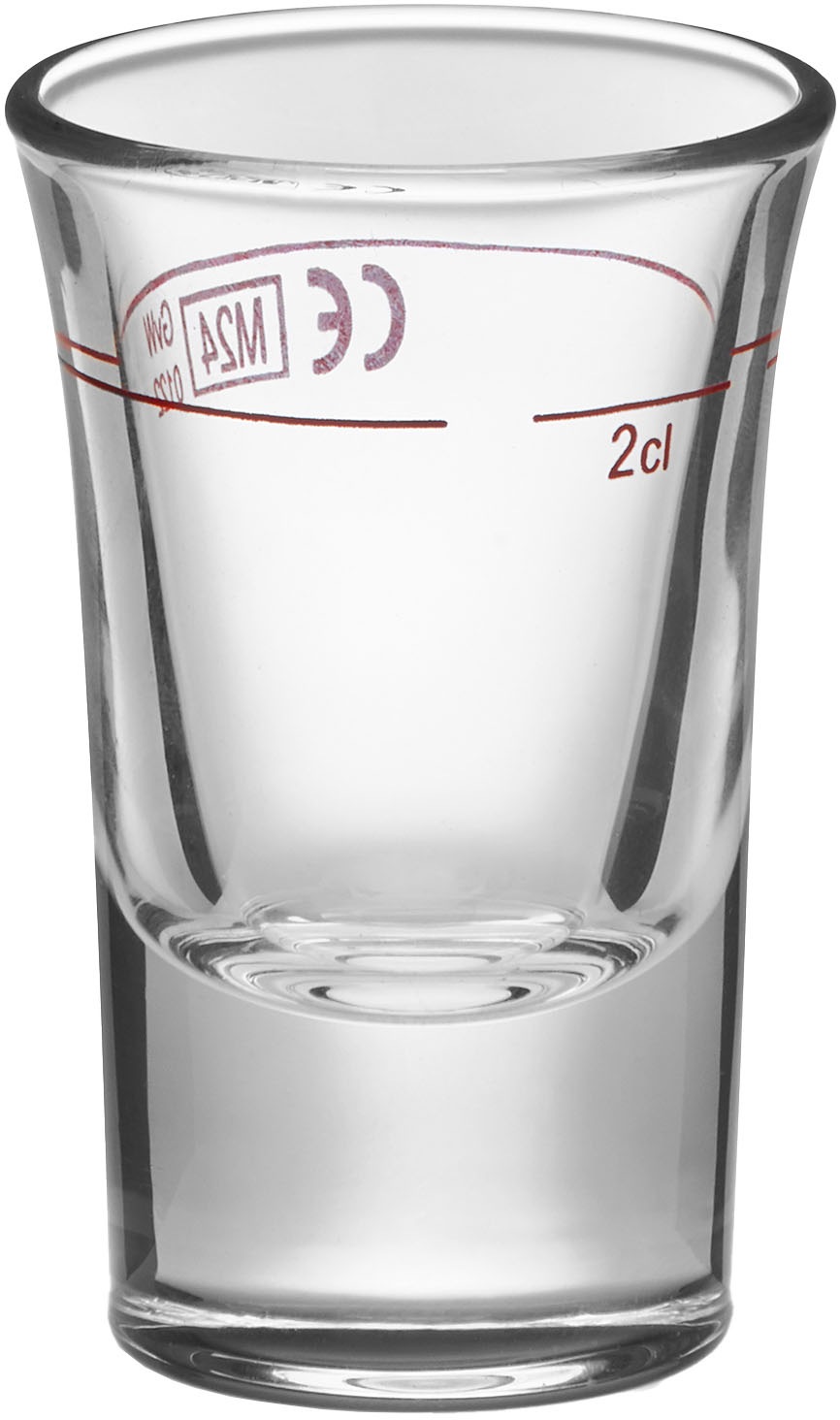 van Well Schnapsglas »Stamper Dublino 2cl Rotring geeicht, 12 Stück« geeicht, Rotring