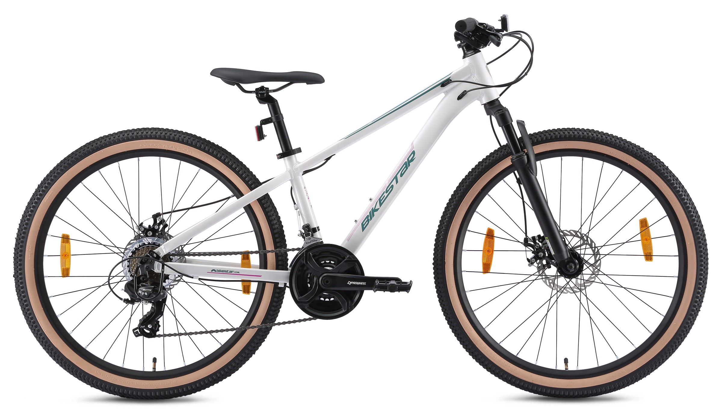 Bikestar Mountainbike 21 Gang Shimano RD-TY300 Schaltwerk Kettenschaltung für Damen und Herren, Kettenschaltung