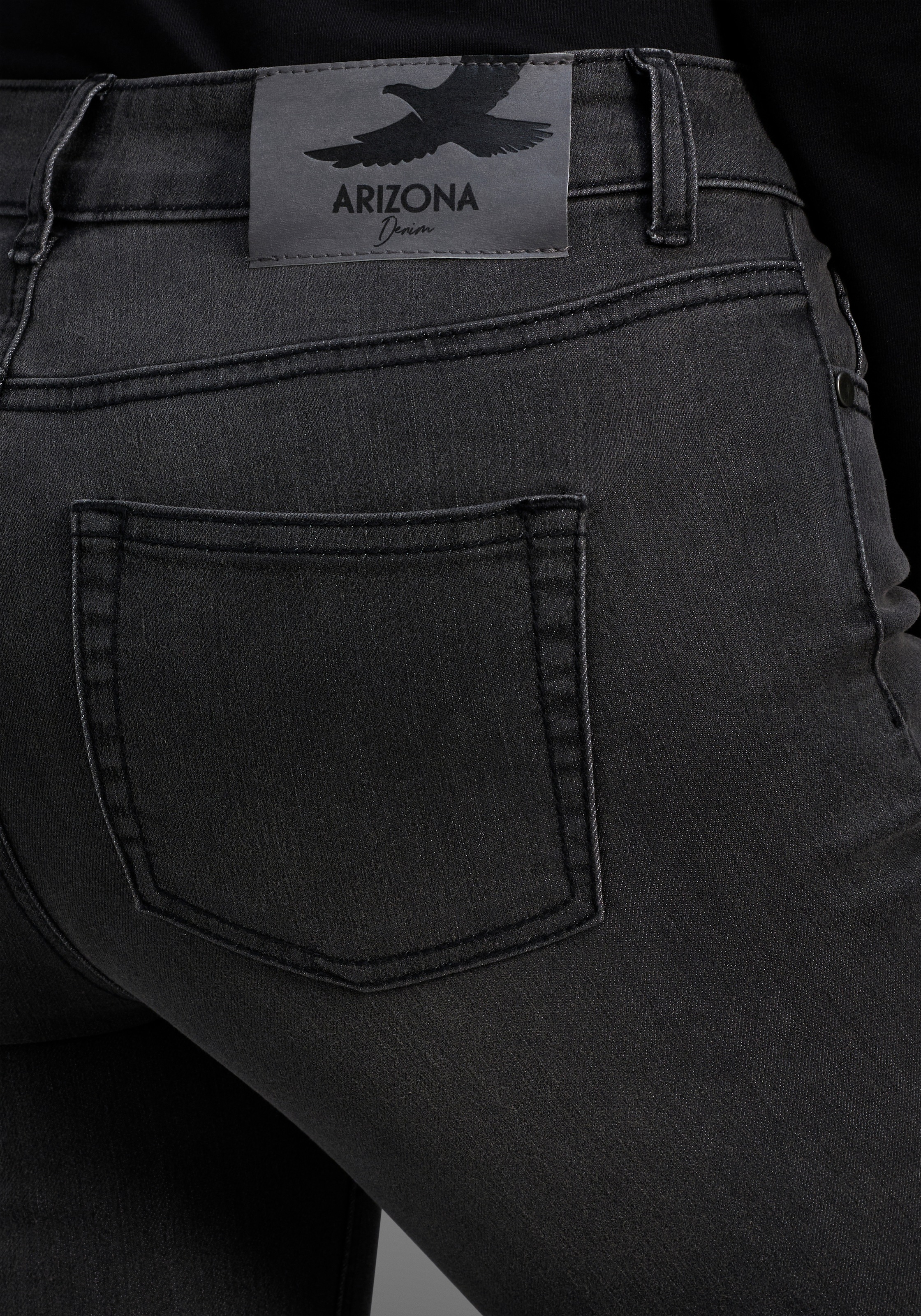 Arizona 7/8-Jeans »Shaping«, eng anliegend, Röhrenjeans, Used-Waschung, High-Waist, 7/8-Länge
