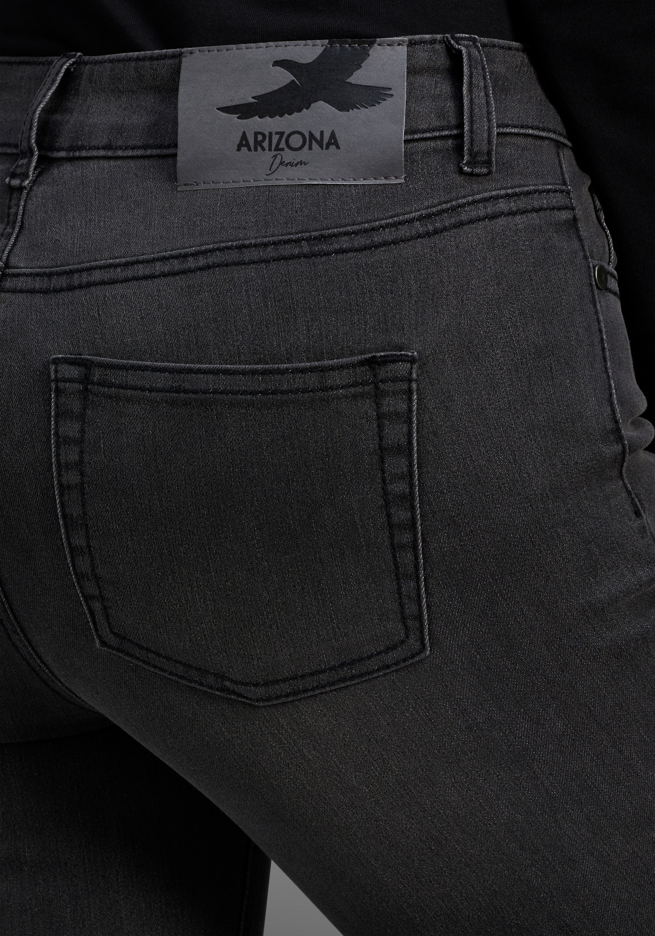 Thumbnail - Arizona 7/8-Jeans "Shaping" eng anliegend, Röhrenjeans, Used-Waschung, High-Waist, 7/8-Länge