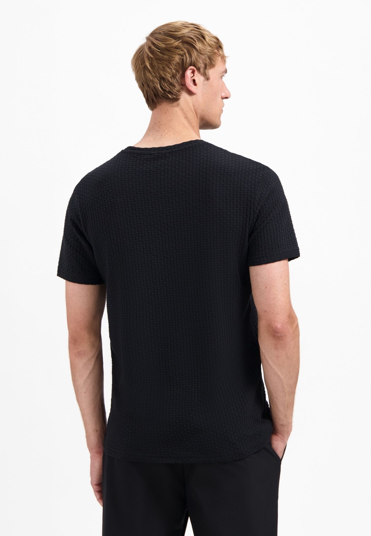 NO EXCESS T-Shirt »No Excess Strukturiertes T-Shirt«