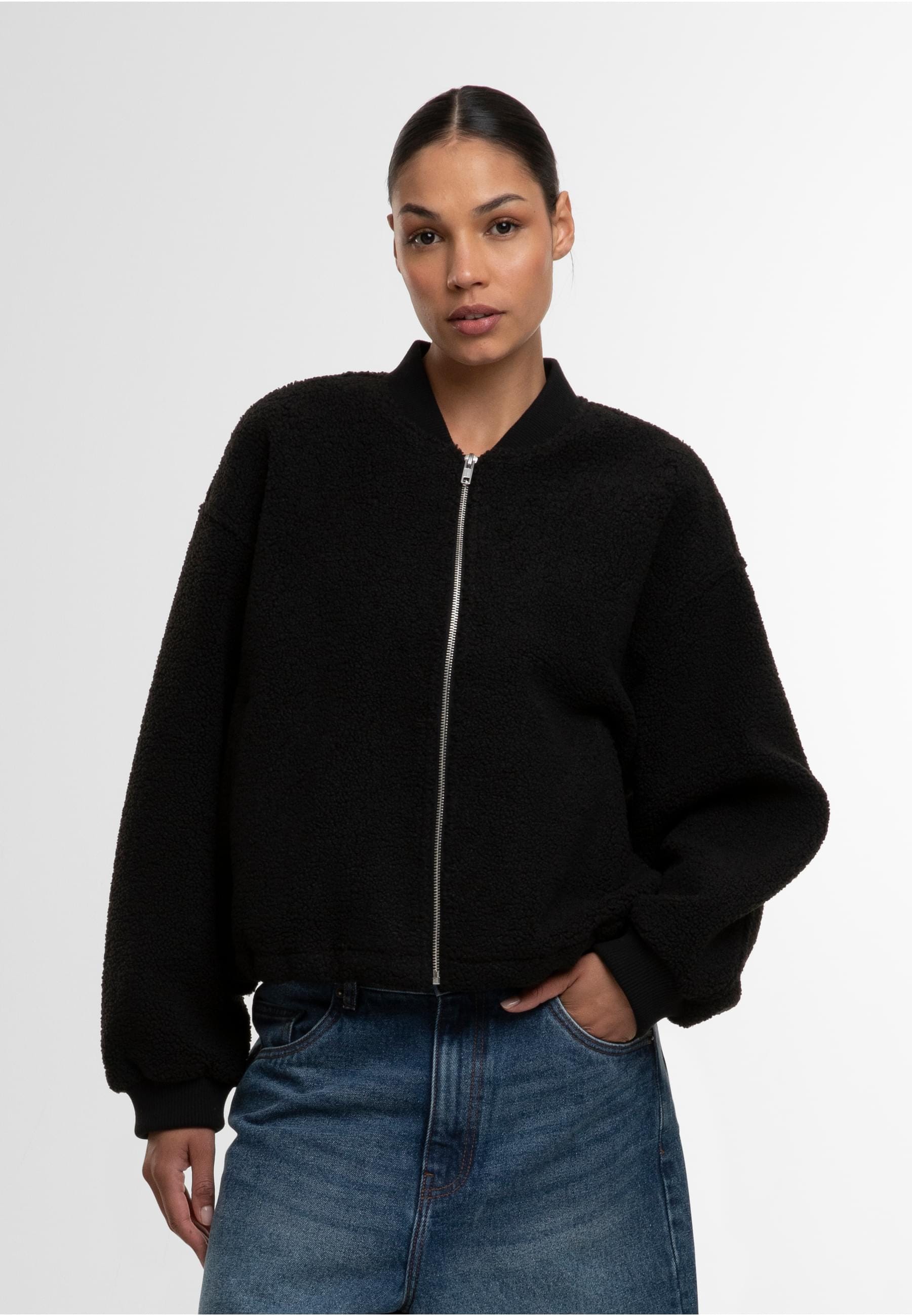 URBAN CLASSICS Bomberjacke »Urban Classics Ladies Structured Bomber Jacket«, (1 St.), ohne Kapuze