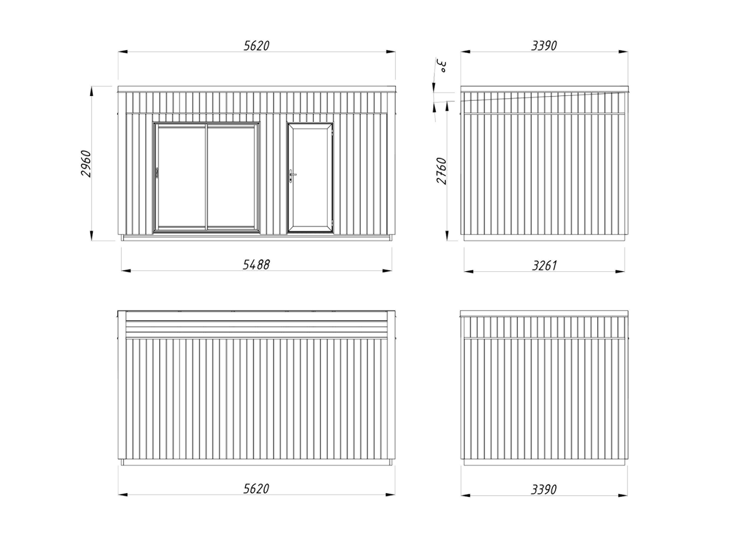 Palmako Gartenhaus »Johanna 13,6 m²«