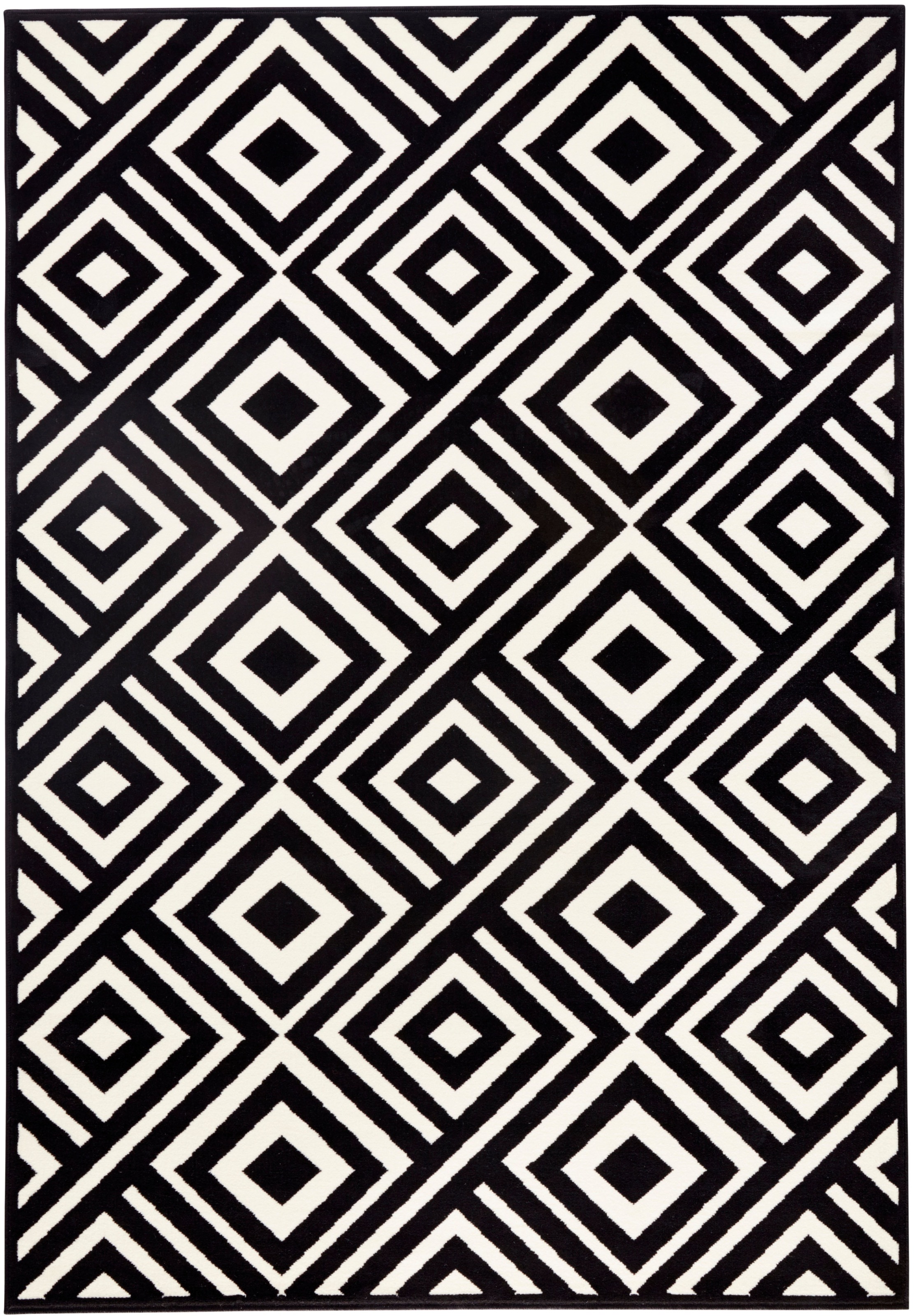 HANSE Home Teppich "Art" rechteckig 9 mm Höhe Kurzflor Rauten Motiv, Velour günstig online kaufen