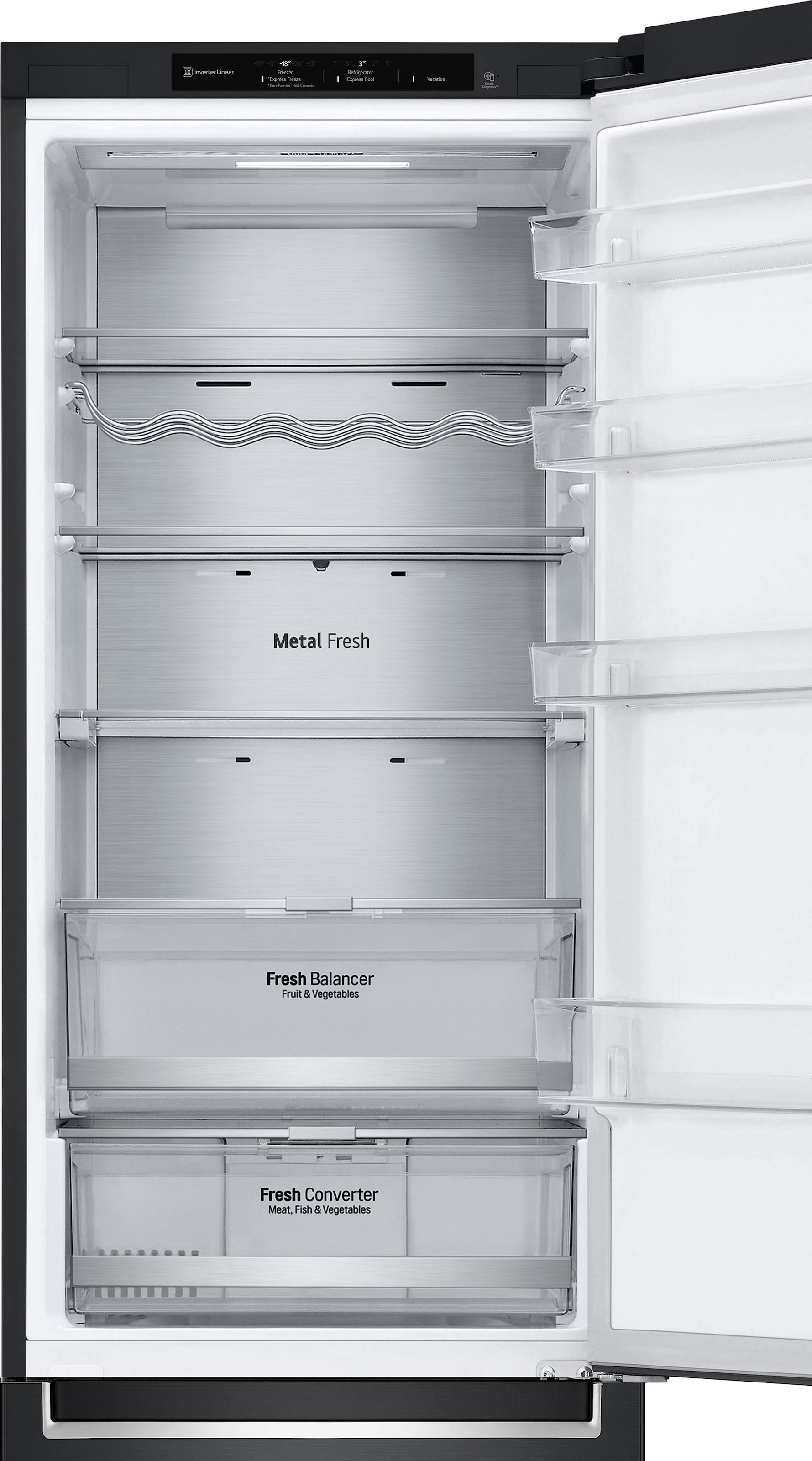 LG Kühl-/Gefrierkombination »GBB92MCB1P«, nur 99kWh Jahresverbrauch
