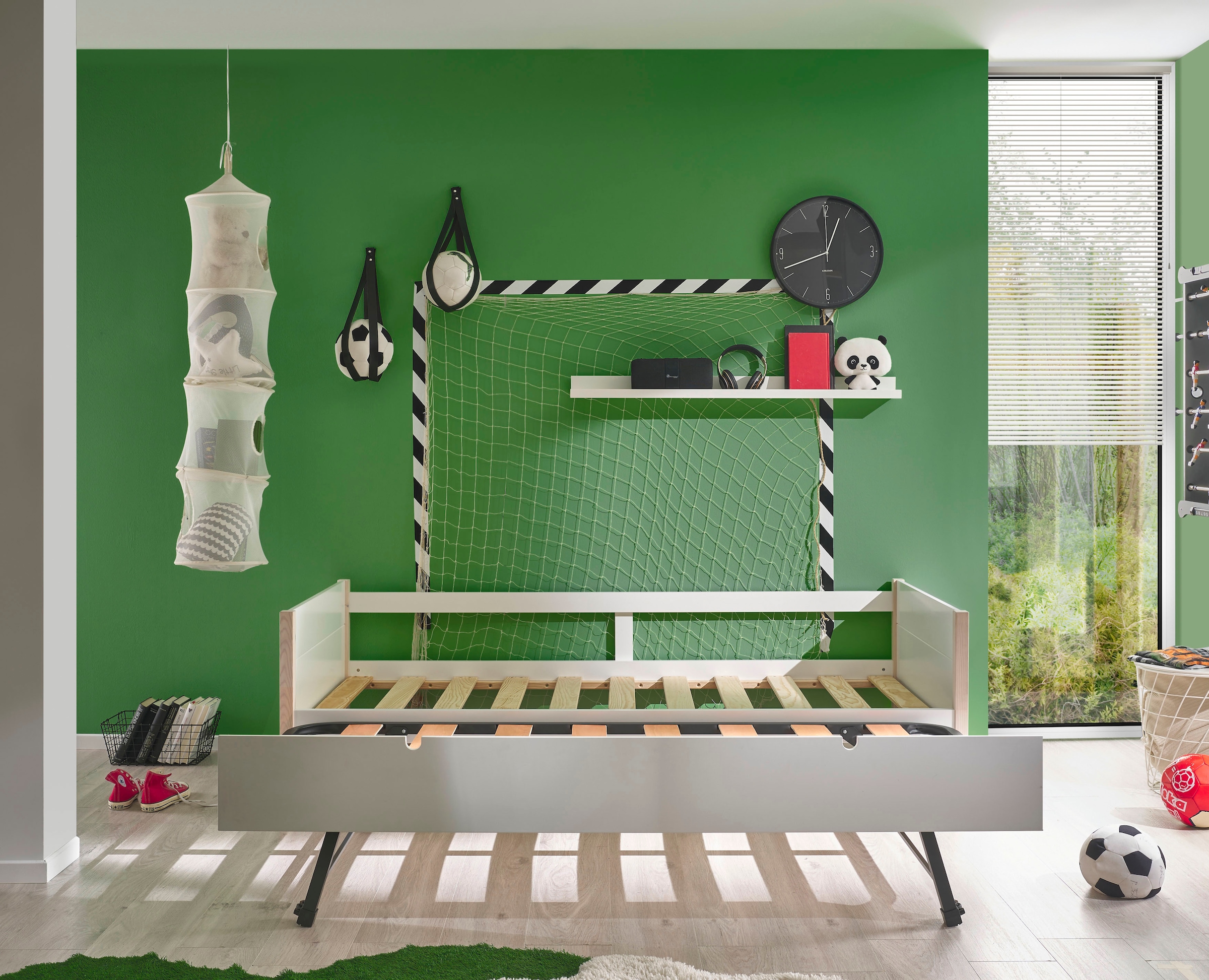 Begabino Bettgestell »Tilde Bett, Kinderbett mit 2. Bett«, als Schubkasten verstaubar und höhenverstellbar