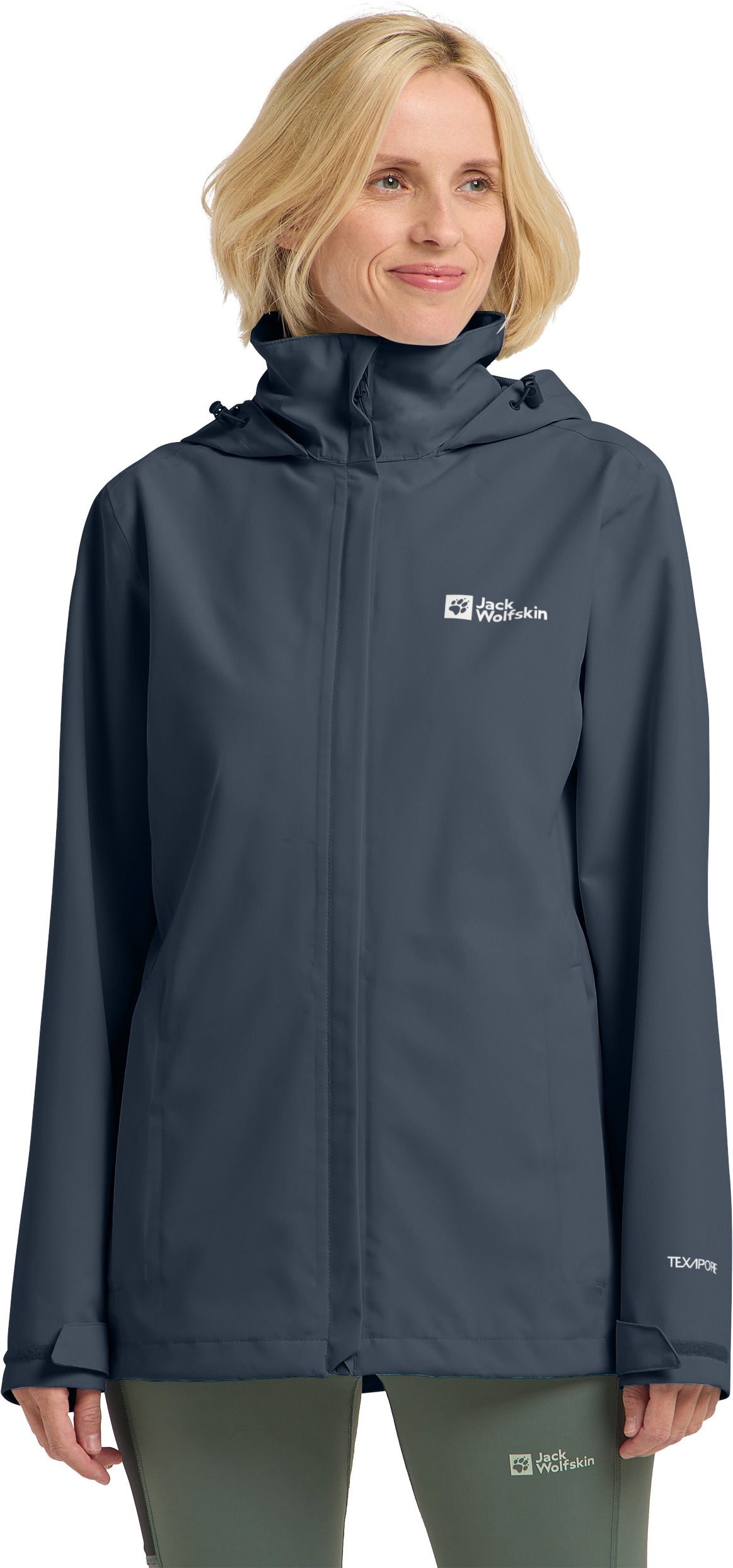 Jack Wolfskin Funktionsjacke "TRAILTIME 2L JKT W" mit Kapuze Wetterschutzjacke, wasser-und winddicht, atmungsaktiv