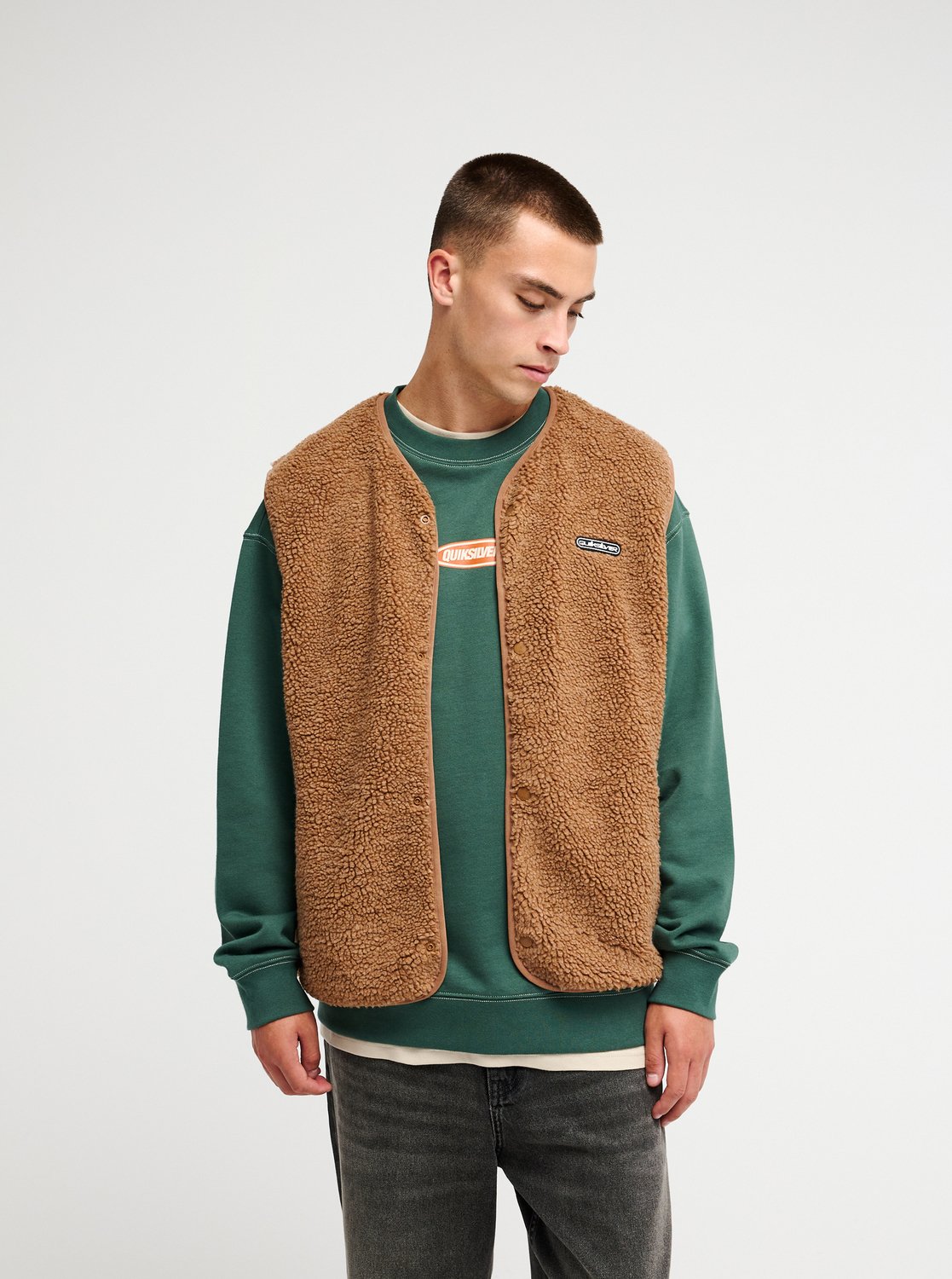 Quiksilver Fleeceweste "URBAN STORM GILET" für Erwachsene, mit sportlichem Stil, aus Polyester, ärmelloses Design