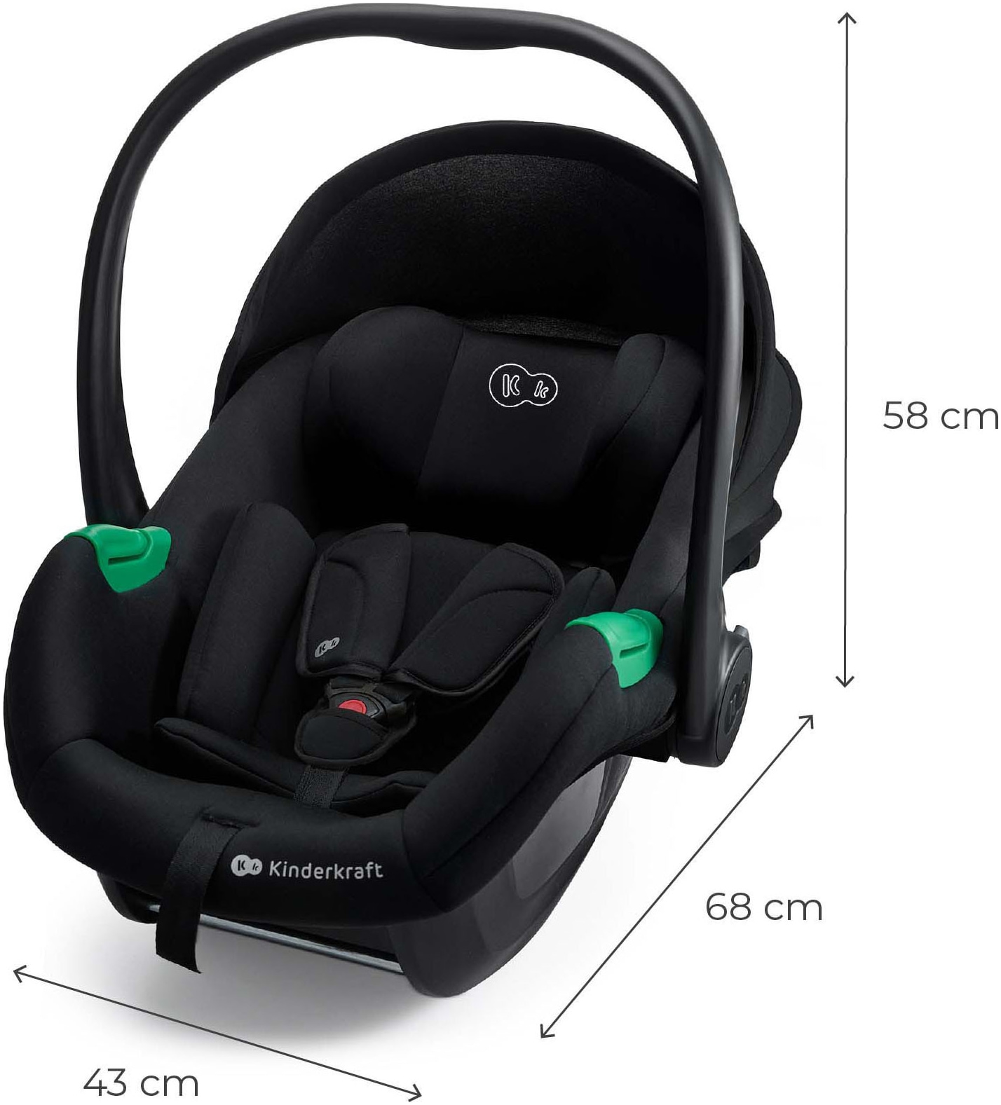 Kinderkraft Babyschale »MINK PRO2 iSize« Klasse 0+ (bis 13 kg)