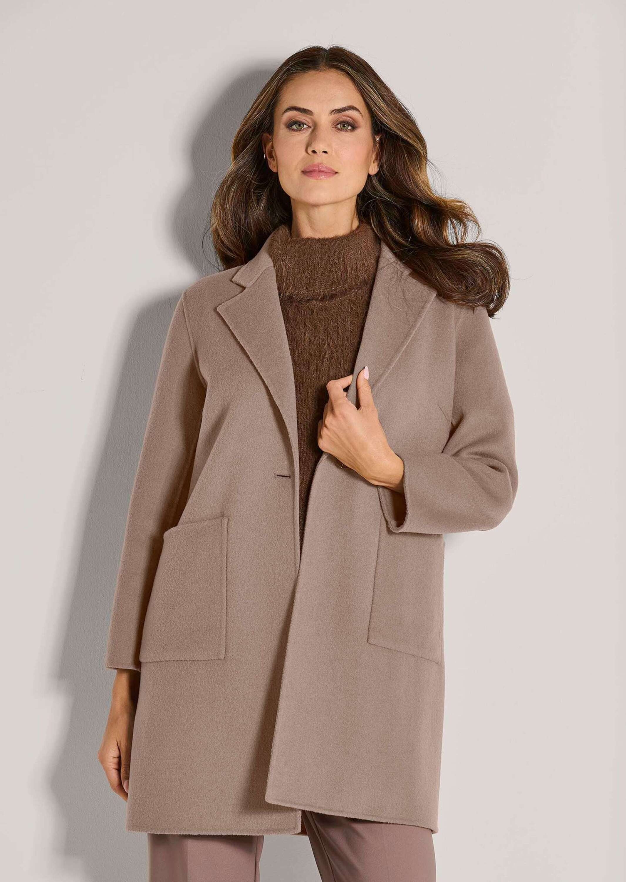 Thumbnail - MADELEINE Langmantel "Mantel Eleganter Doubleface-Mantel mit Reverskragen" Doubleface