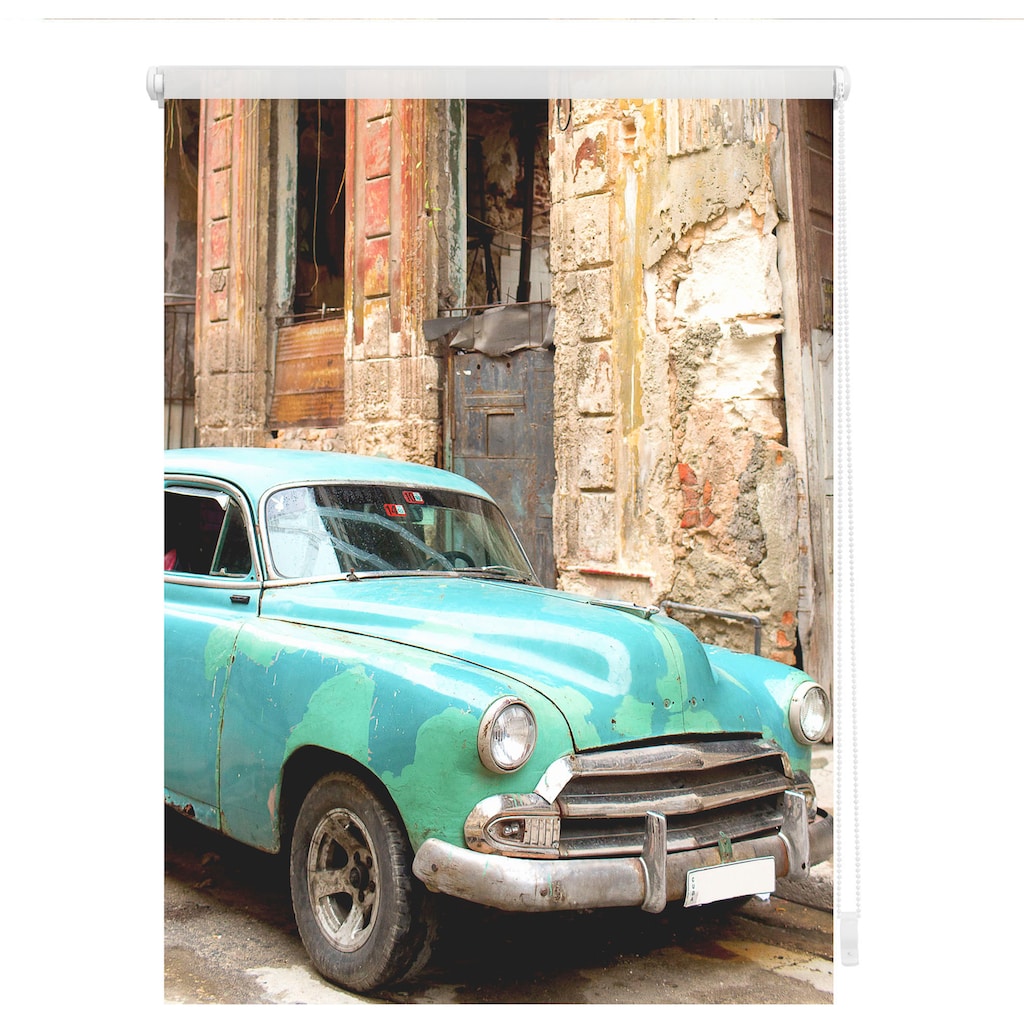 LICHTBLICK ORIGINAL Seitenzugrollo »Klemmfix Motiv Kuba«, Lichtschutz, ohne Bohren, freihängend