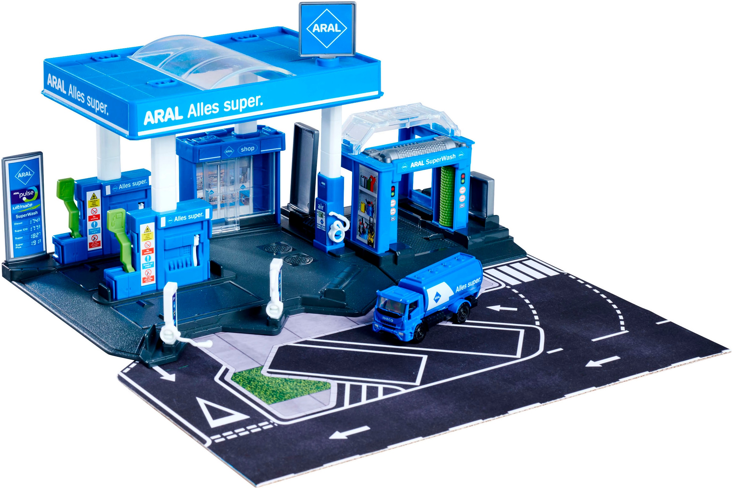 majORETTE Spiel-Gebäude »Petrol Station Aral« inklusive 1 Fahrzeug