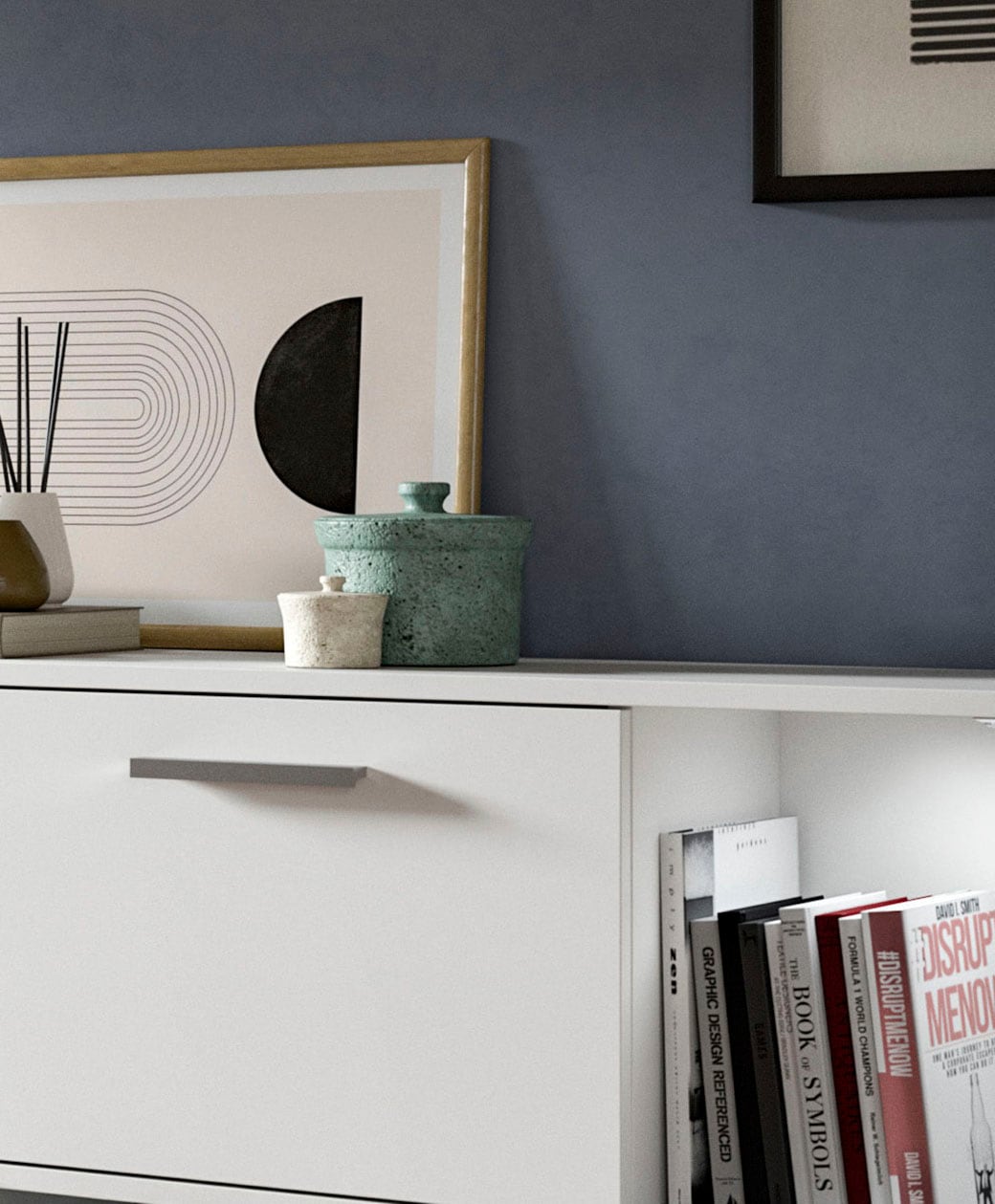 INOSIGN Wohnwand »Pensile, Breite 277 cm, bestehend aus: Lowboard und Hängeschrank«, Wohnkombination, Mediawand, Anbauwand, Wohnzimmer Set