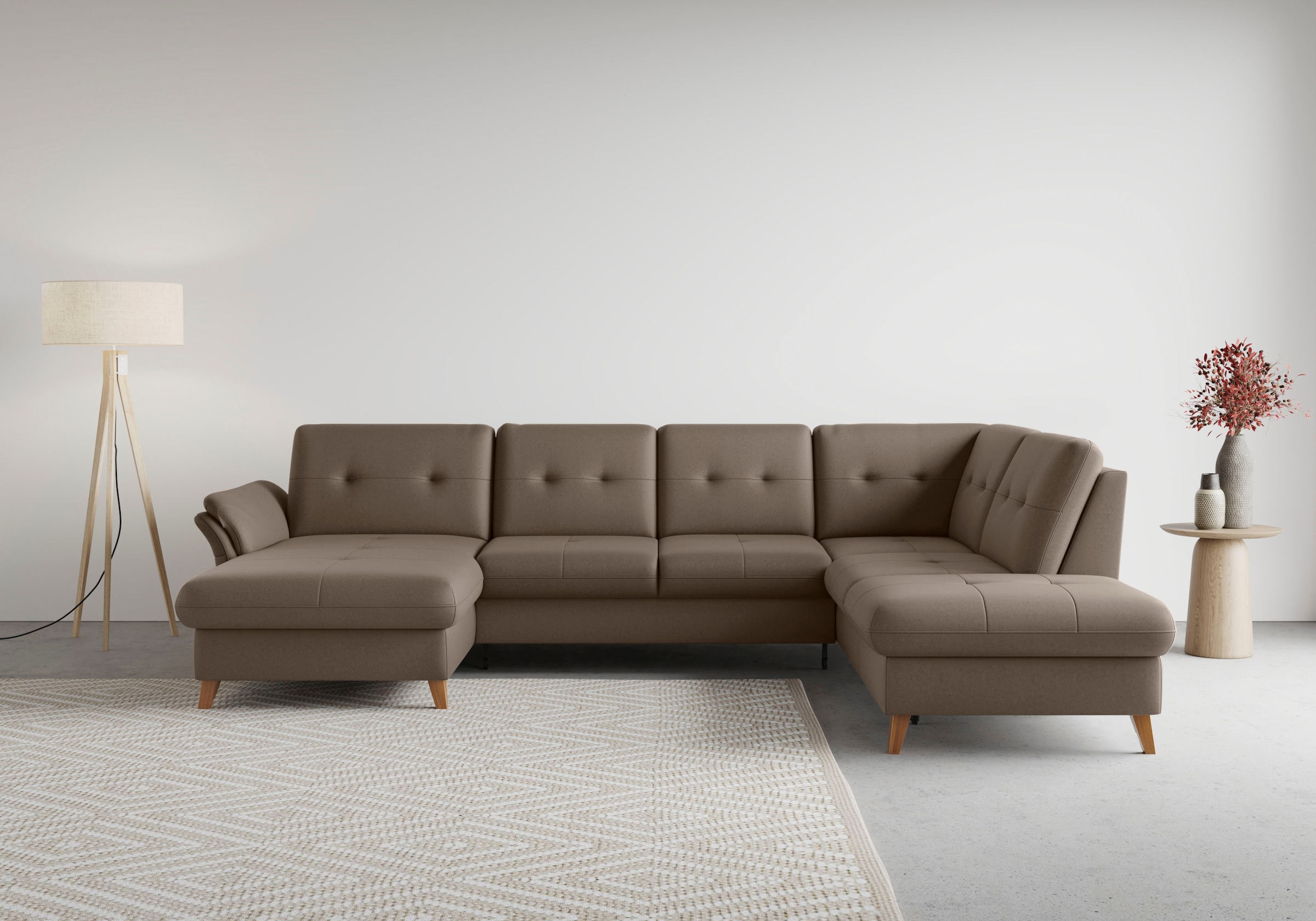 sit&more Wohnlandschaft "Göteborg" inkl. Sitztiefenverstellung, wahlweise mit Bettfunktion & Bettkasten