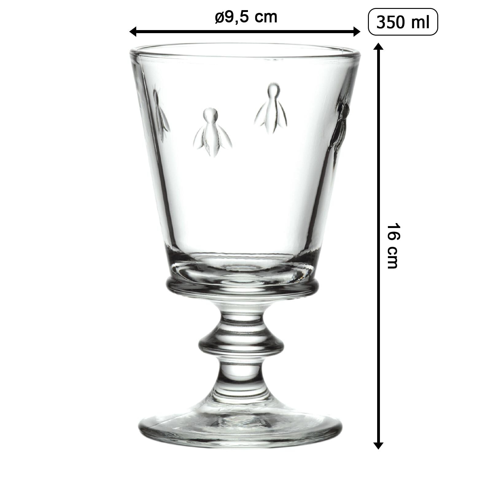 La Rochère France Rotweinglas »Rotweingläser Biene Abeille 350 ml 6er Set transparent«