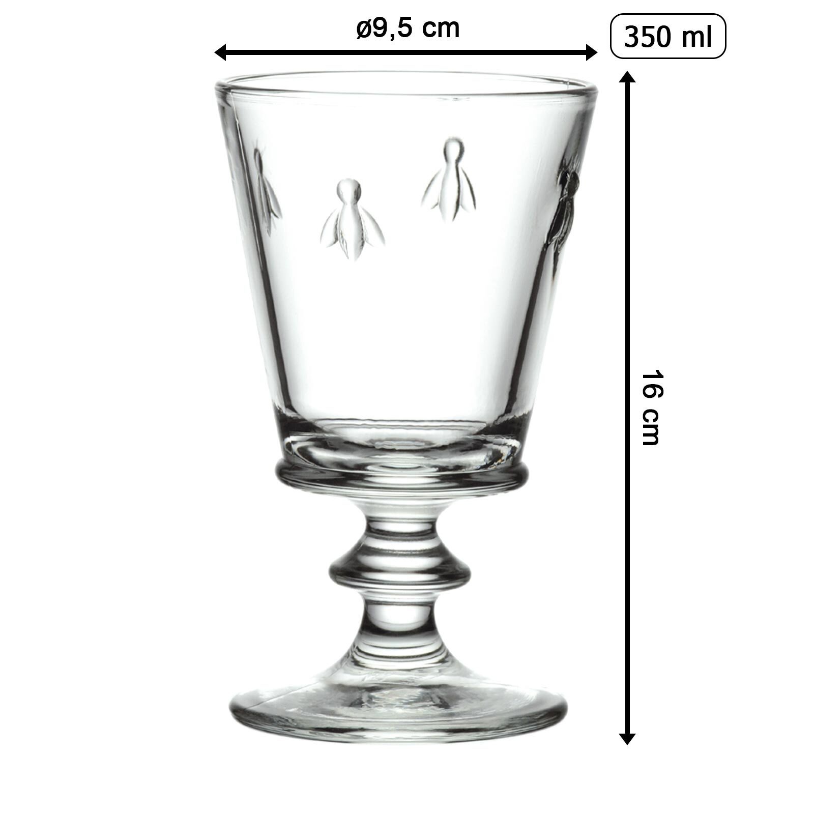 La Rochére Rotweingläser Biene Abeille 350 ml 6er Set