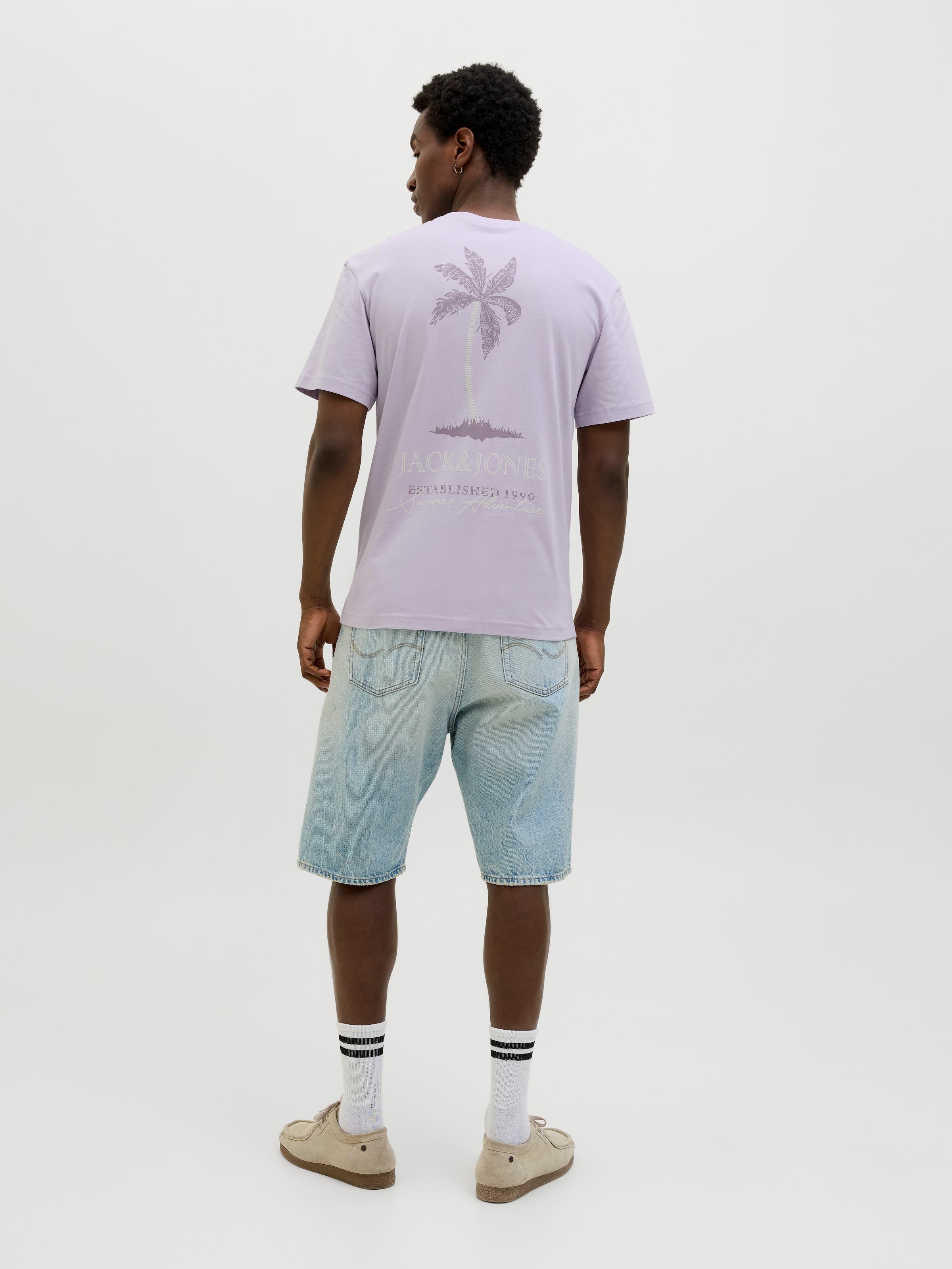 Jack & Jones Rundhalsshirt »JJSUMMER VIBES TEE SS CREW NECK LN«