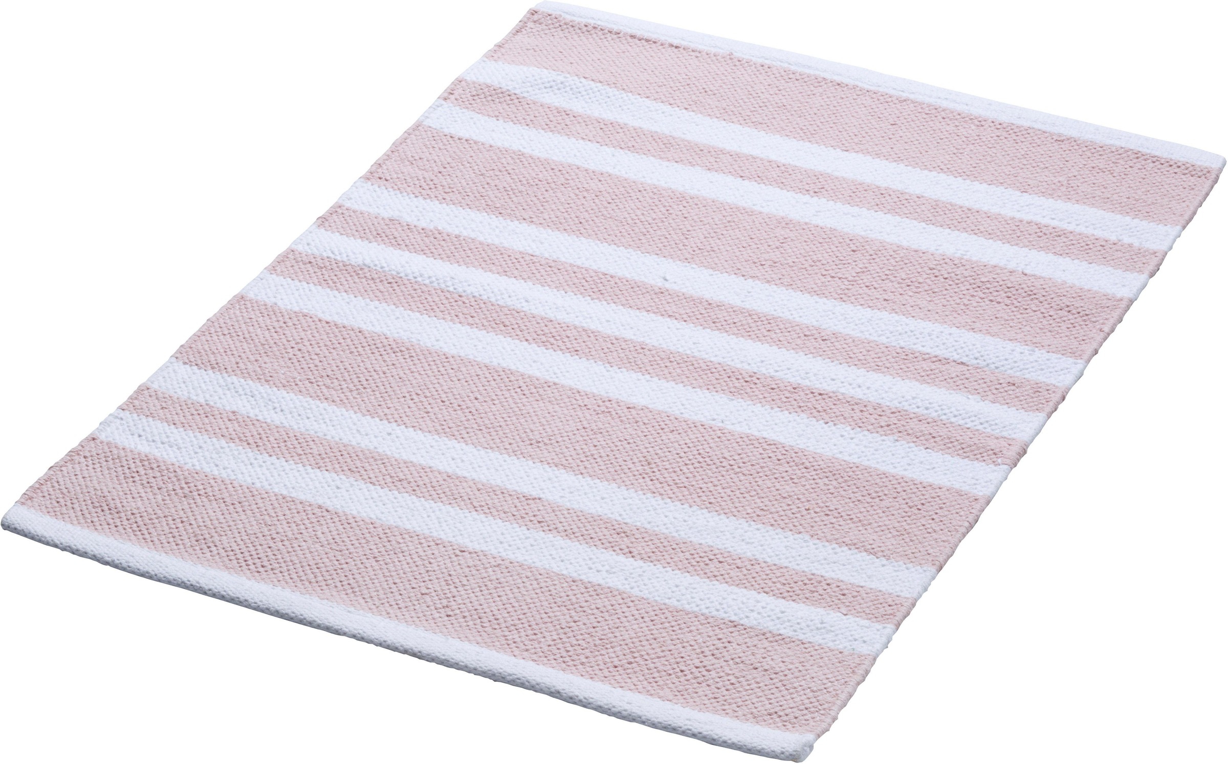 Badematte SEE∙MANN∙GARN, H:5mm, rosa, Baumwolle, Badematten, "Lina", pflegeleicht